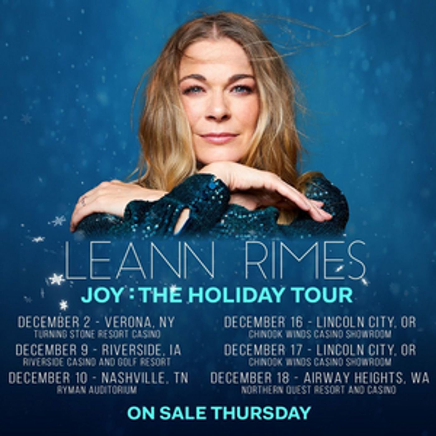 LeAnn Rimes Announces Nationwide JOY: THE HOLIDAY TOUR  Image