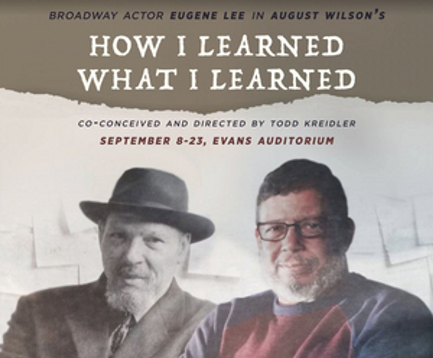 HOW I LEARNED WHAT I LEARNED Comes to Evans Auditorium Next Month  Image