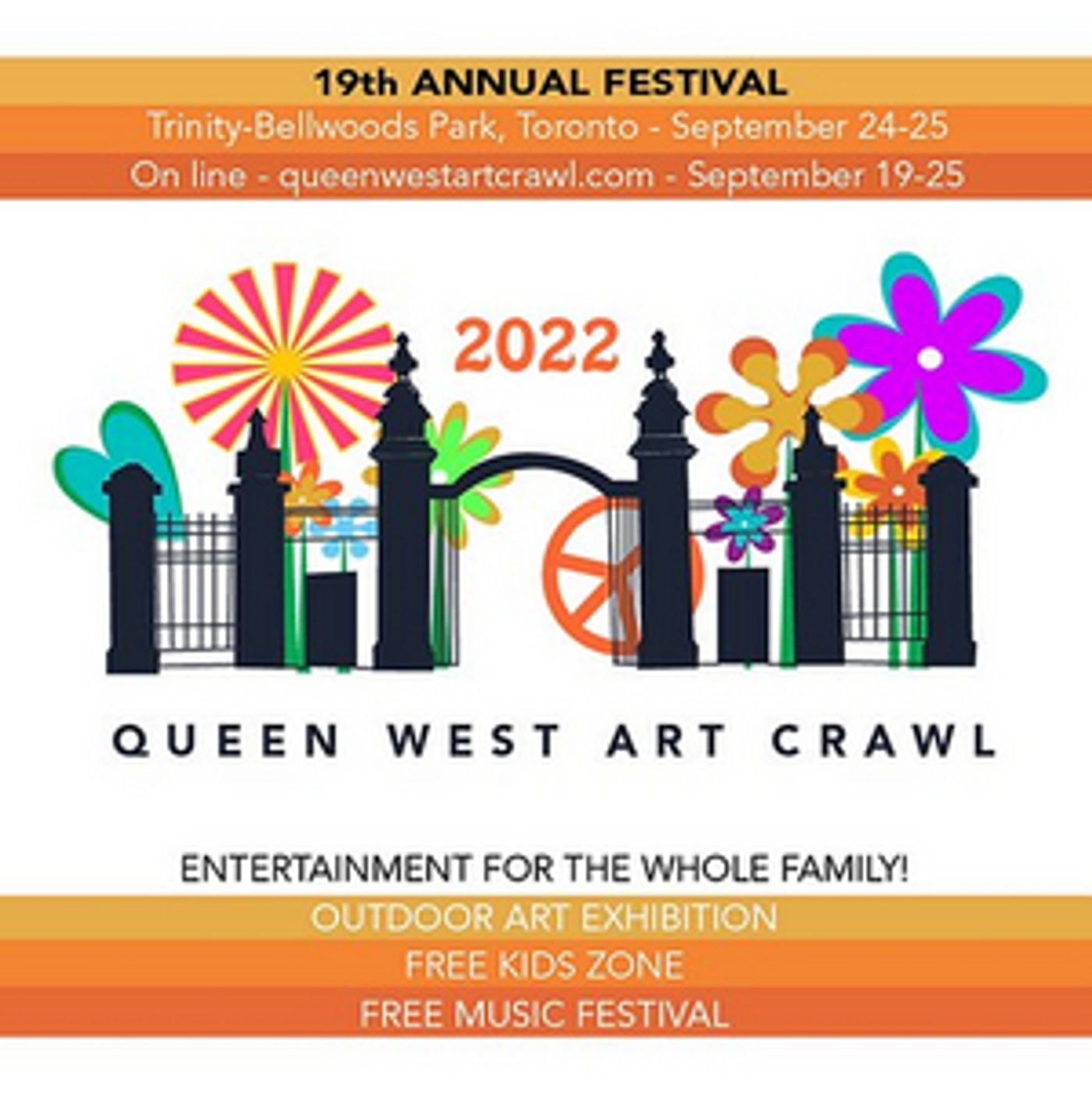 Queen West Art Crawl Free Concerts Announced For September 24- 25  Image