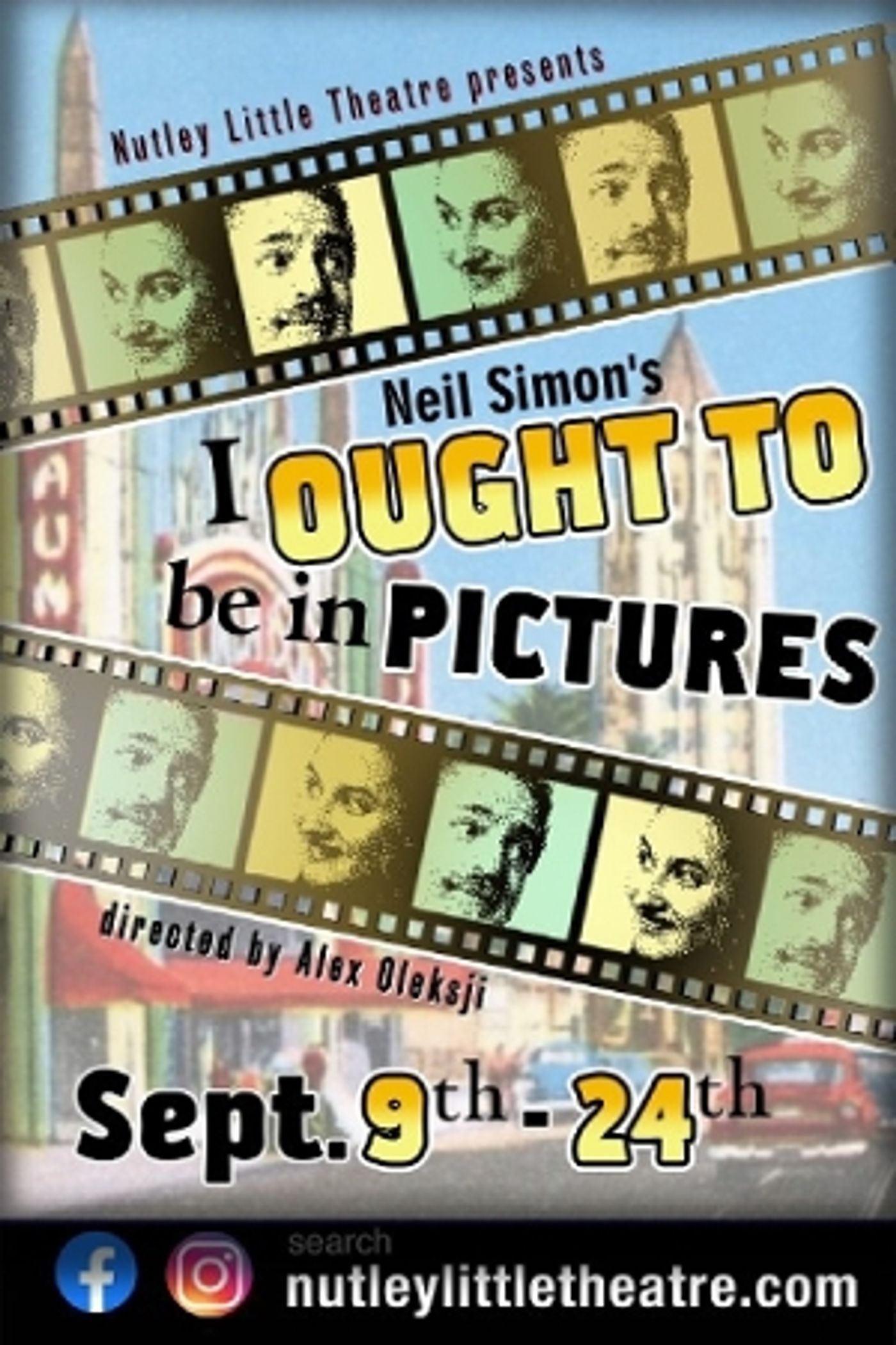Interview: Alex Oleksij of I OUGHT TO BE IN PICTURES  at Nutley Little Theatre  Image