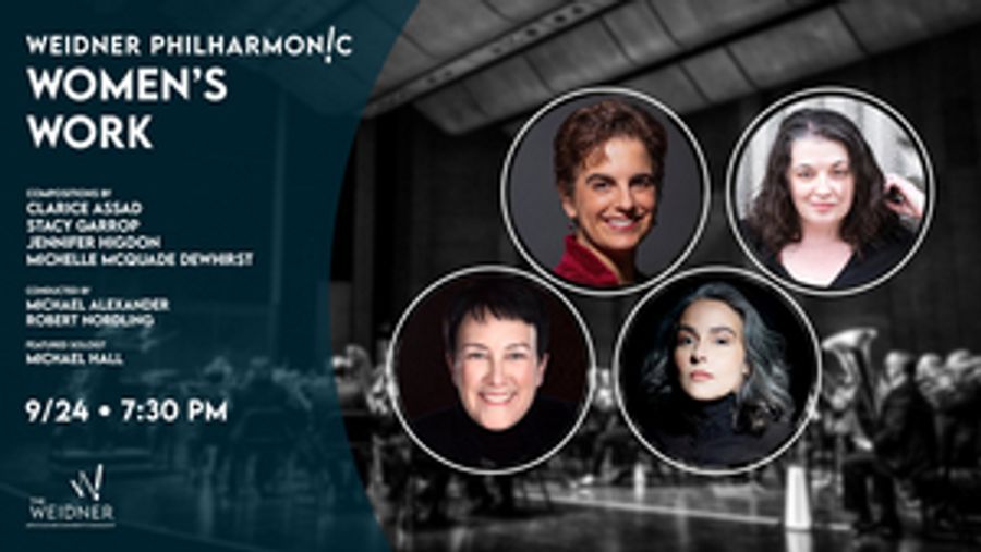 Weidner Philharmonic Celebrates Women Composers, September 24 Image