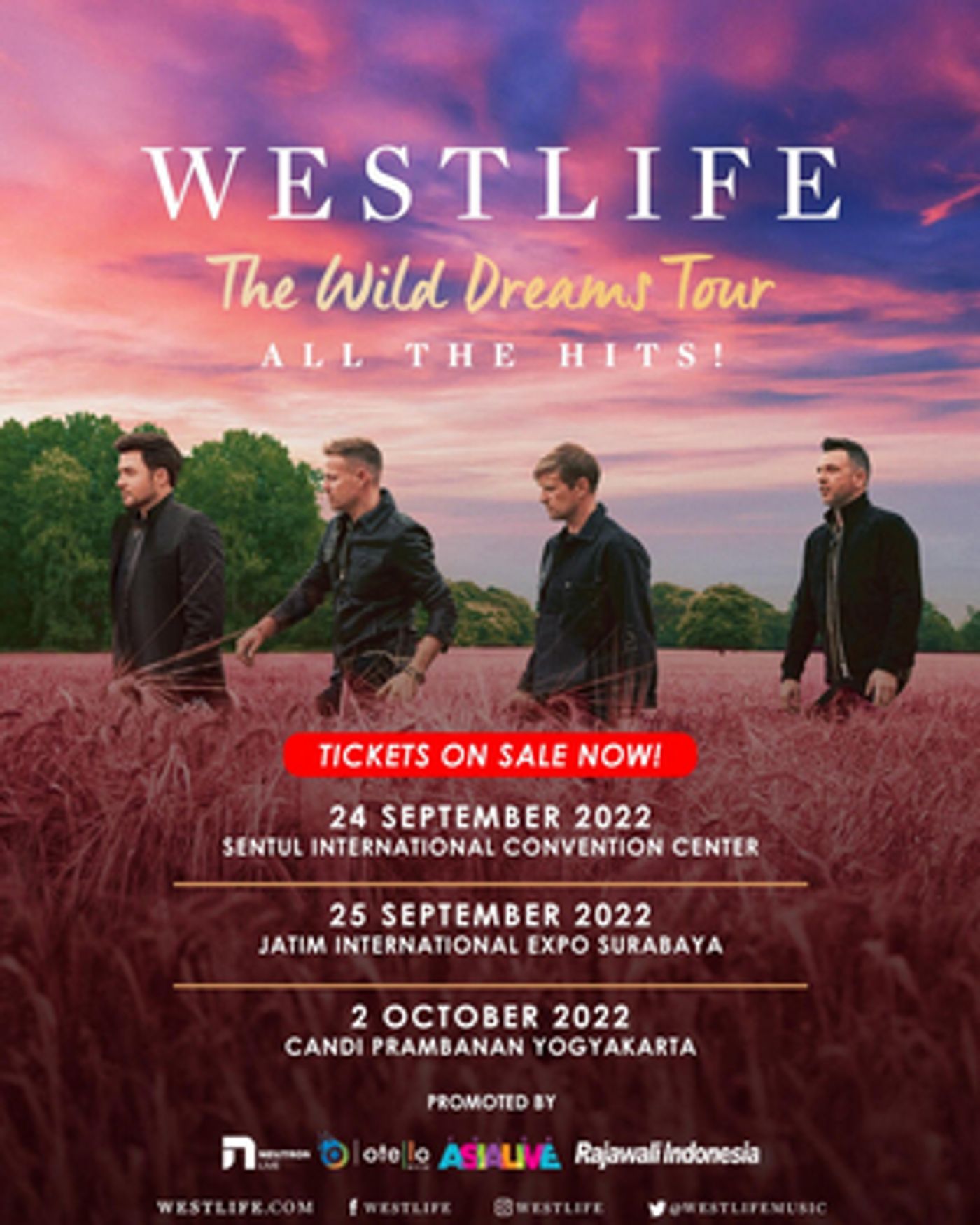 Westlife Brings THE WILD DREAMS TOUR to Indonesia This Weekend  Image