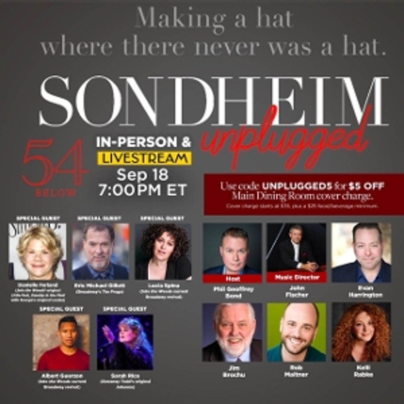 SONDHEIM UNPLUGGED Celebrates 100th Performance And Says Goodbye To Phil Geoffrey Bond at 54 Below  Image