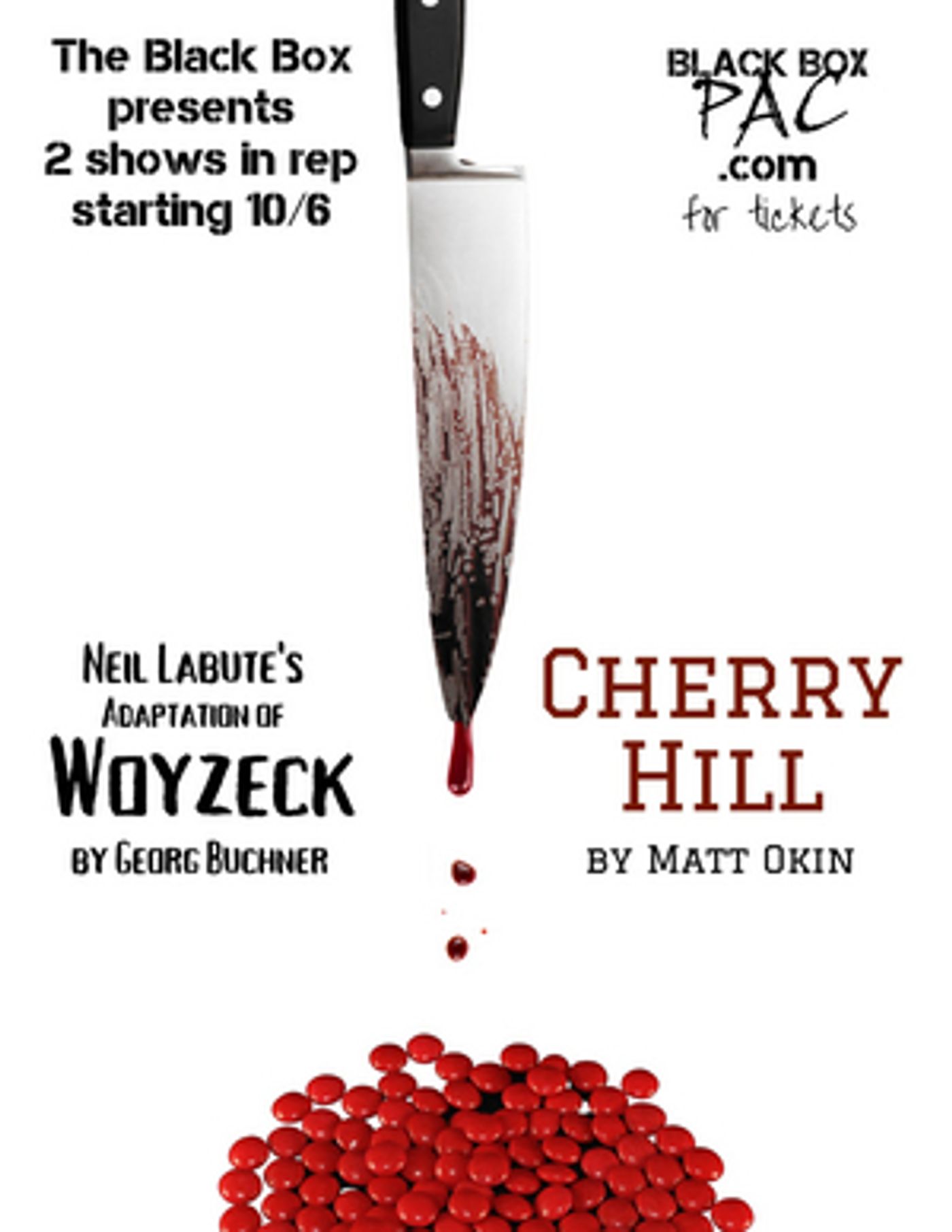 The Black Box to Present CHERRY HILL and Neil LaBute's WOYZECK in Rep  Image