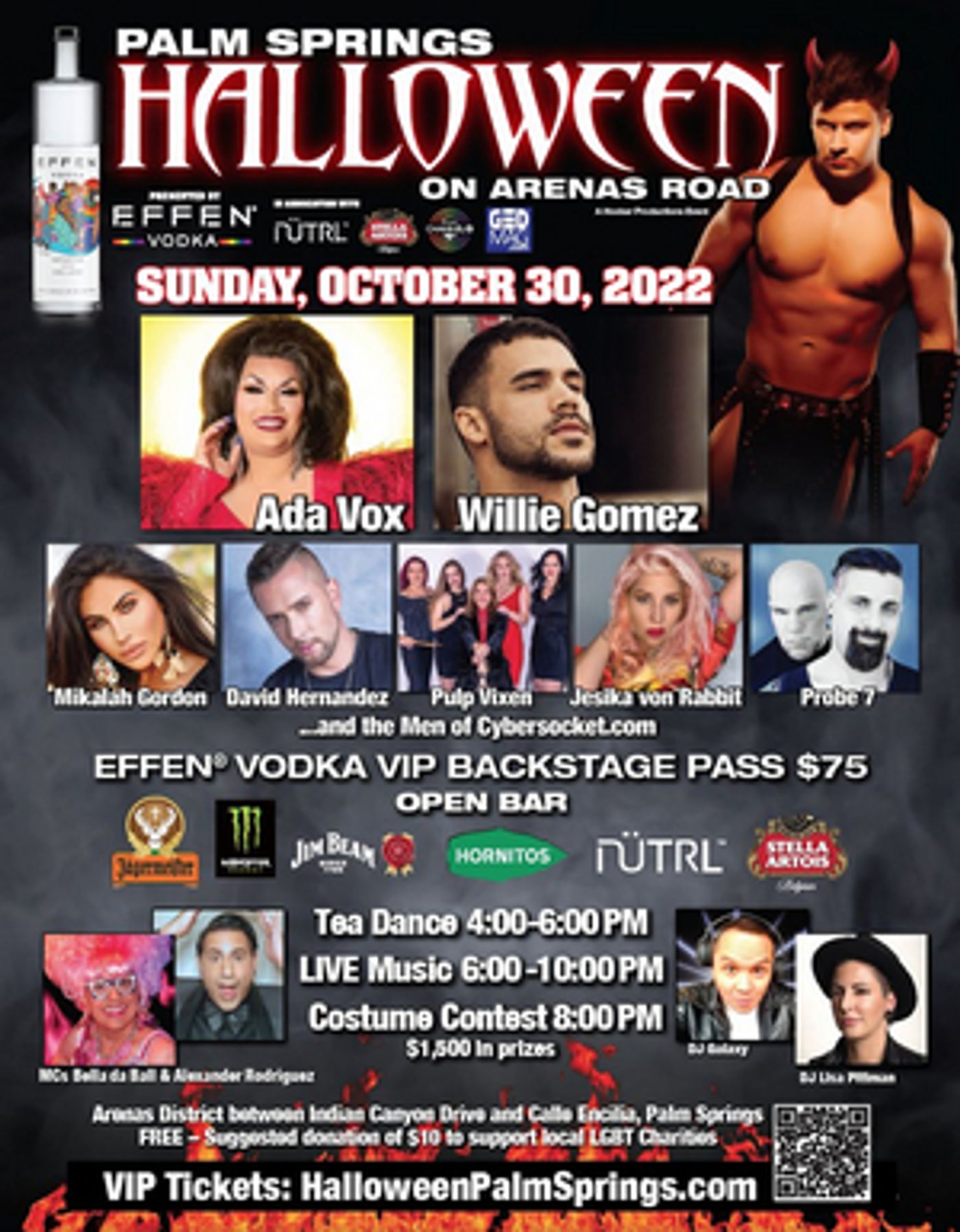 Ada Vox, Willie Gomez and David Hernandez Among Headliners At HALLOWEEN PALM SPRINGS 2022  Image