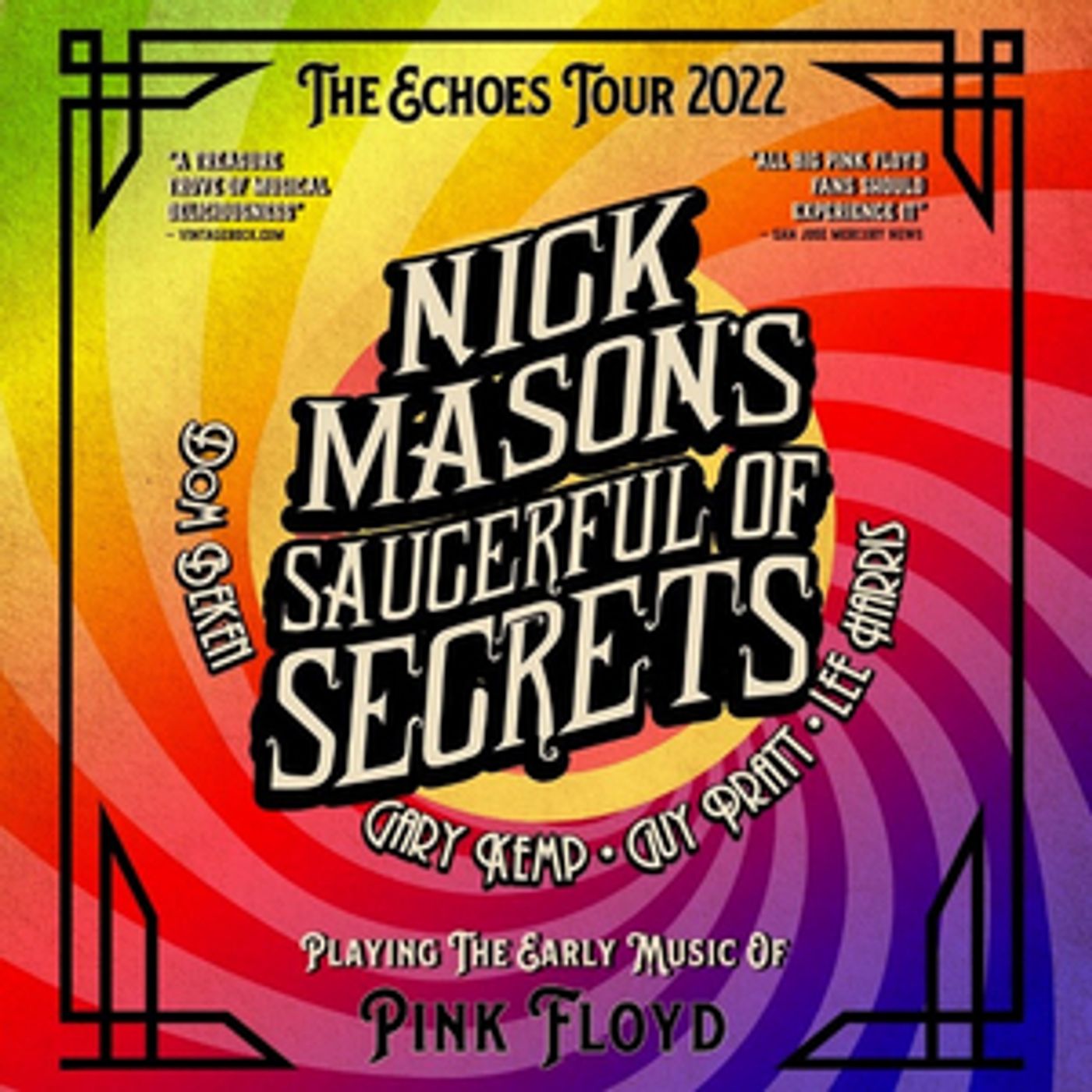 NICK MASON'S SAUCERFUL OF SECRETS: THE ECHOES TOUR Kicks Off In New England This Week!  Image