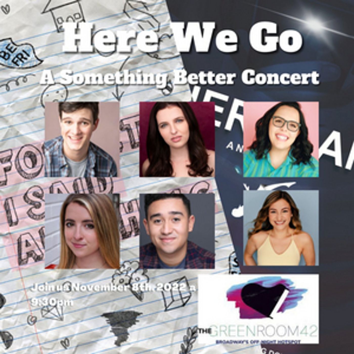 Samantha Roberts and Christian Cantrell to Present HERE WE GO at The Green Room 42 in November  Image