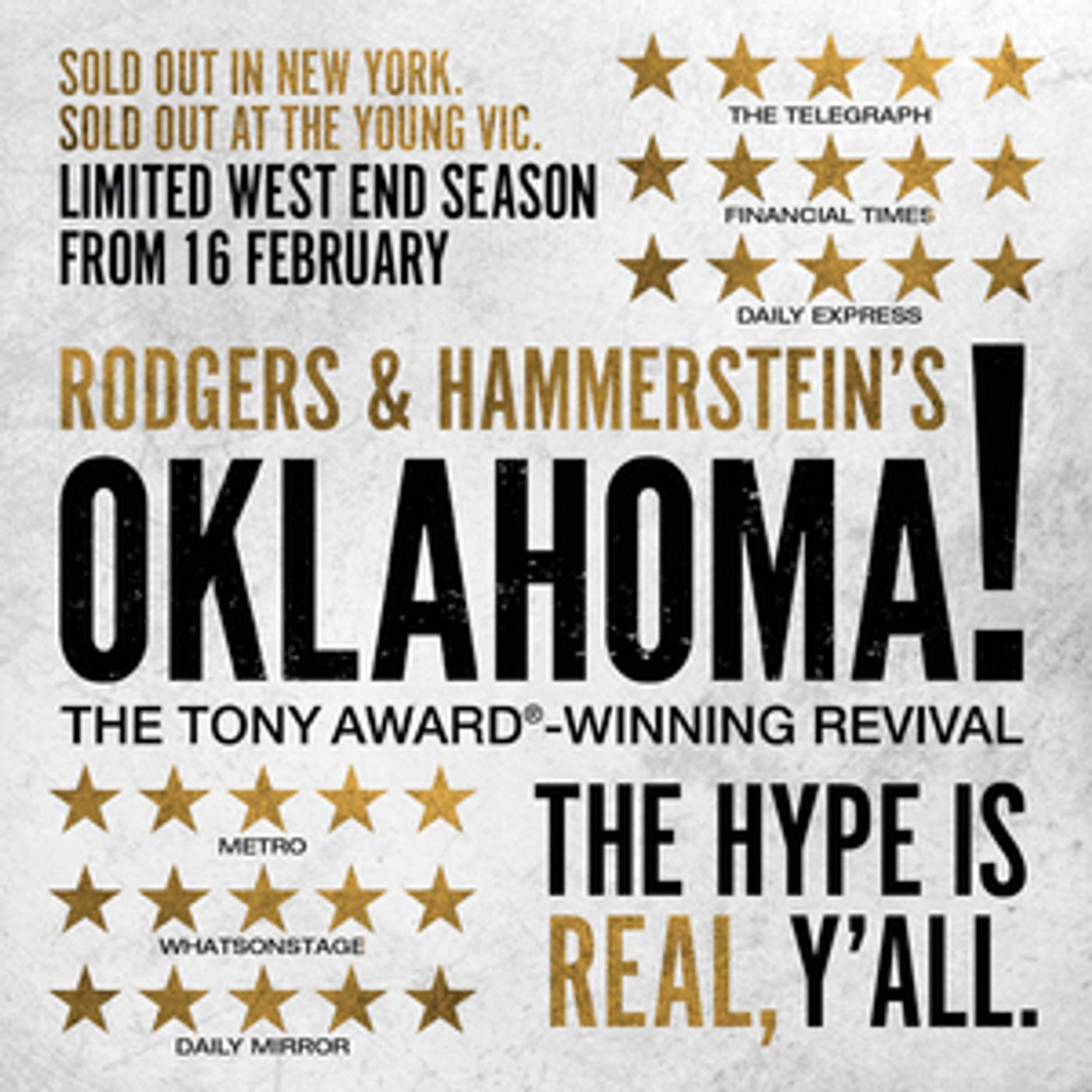 Exclusive 48hr Presale for Limited West End Season of OKLAHOMA!  Image