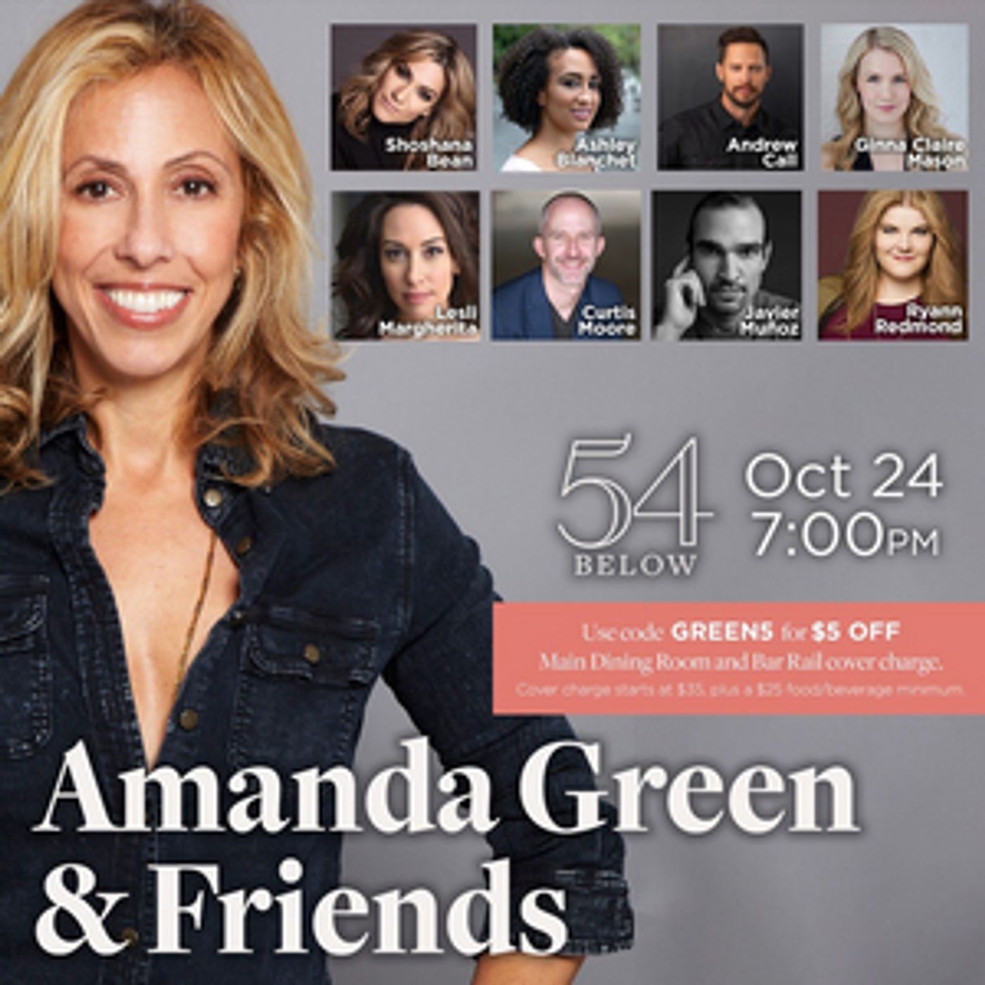 AMANDA GREEN & HER BROADWAY FRIENDS Featuring Shoshana Bean, Javier Munox & More is Coming to 54 Below  Image