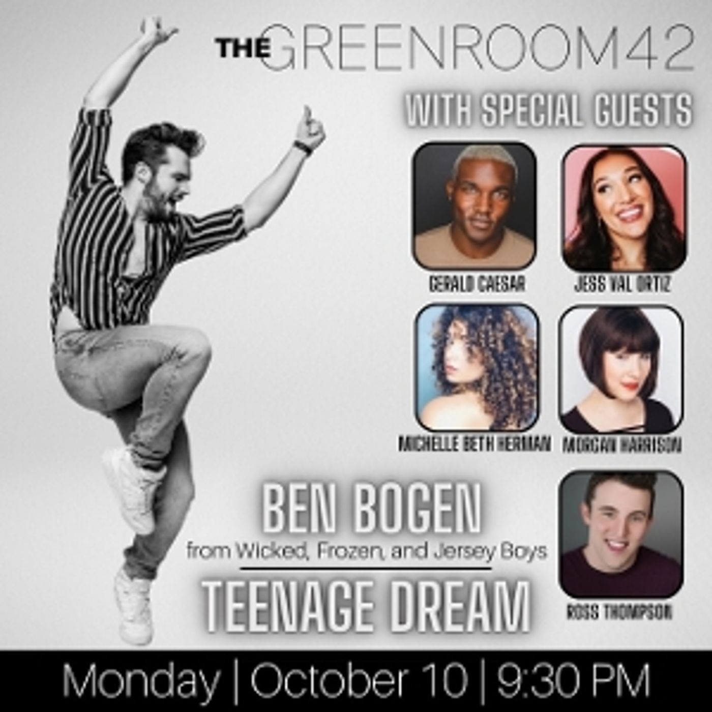Ben Bogen Returns To The Green Room 42 With Smash Hit TEENAGE DREAM On October 10th Ben Bogen Returns To The Green Room 42 With Smash Hit TEENAGE DREAM On October 10th Image