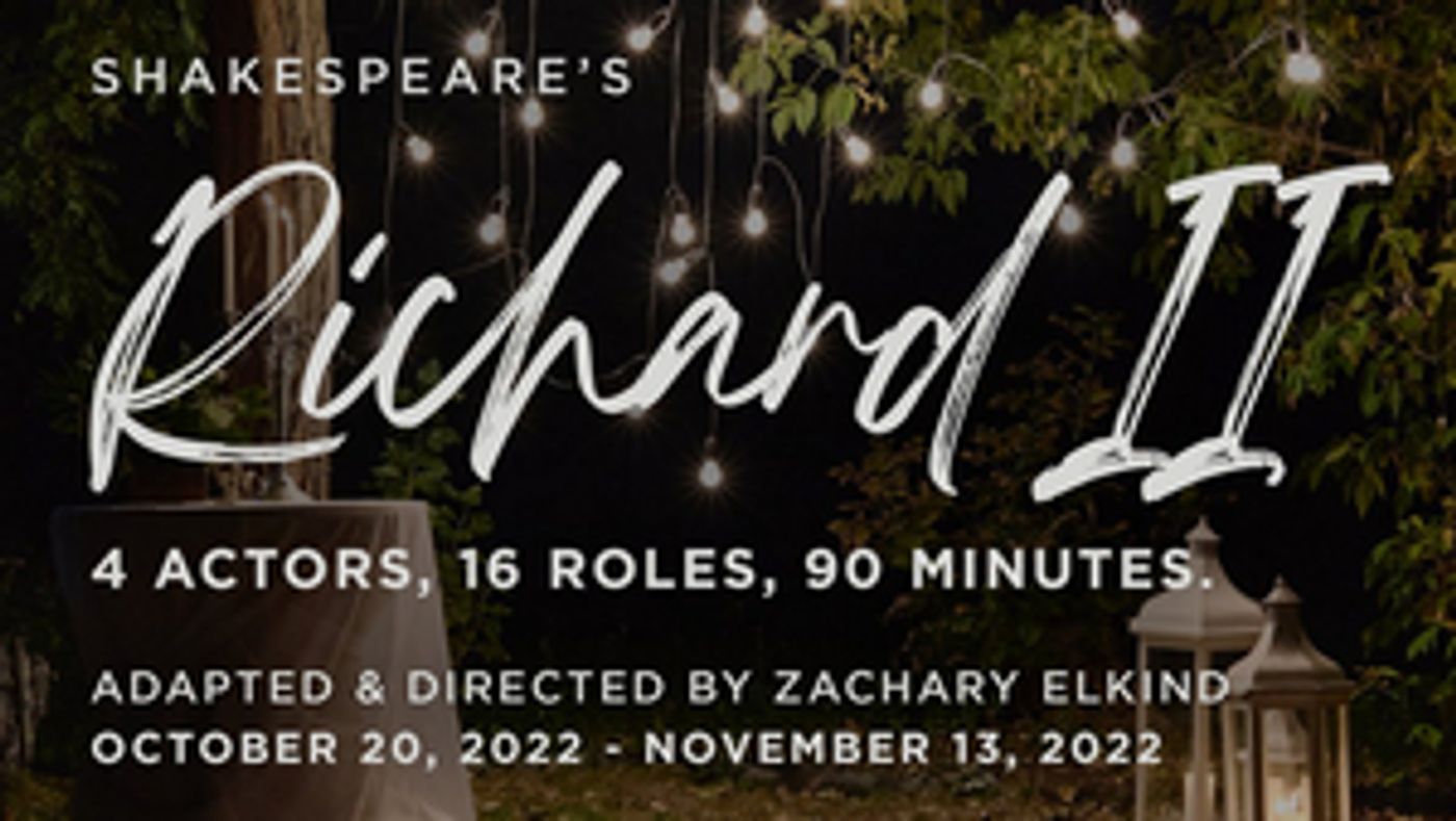 Four-Actor RICHARD II At Luna Stage Starts October 20  Image
