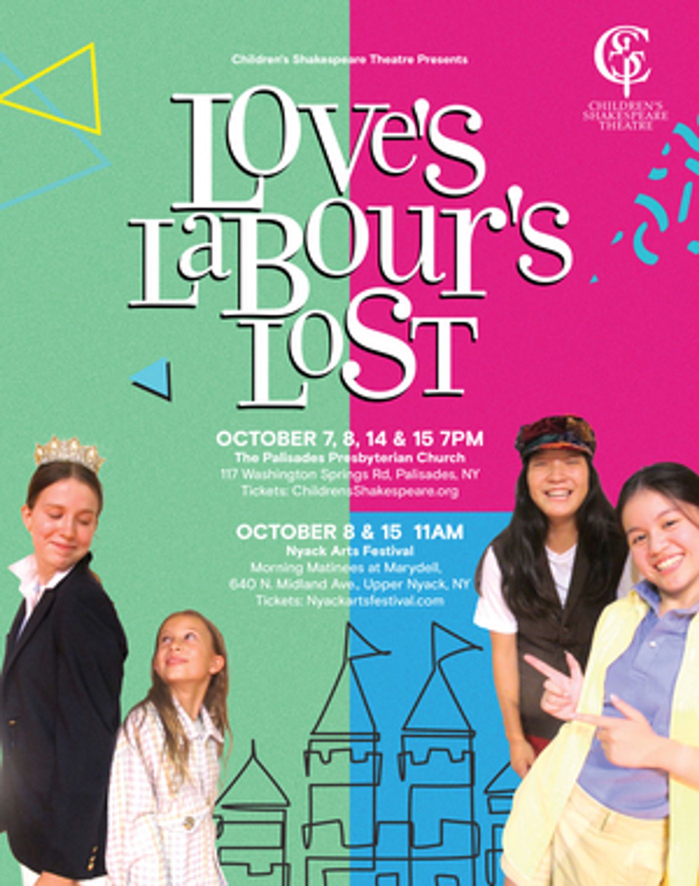 Children's Shakespeare Theatre Presents LOVE'S LABOUR'S LOST  Image