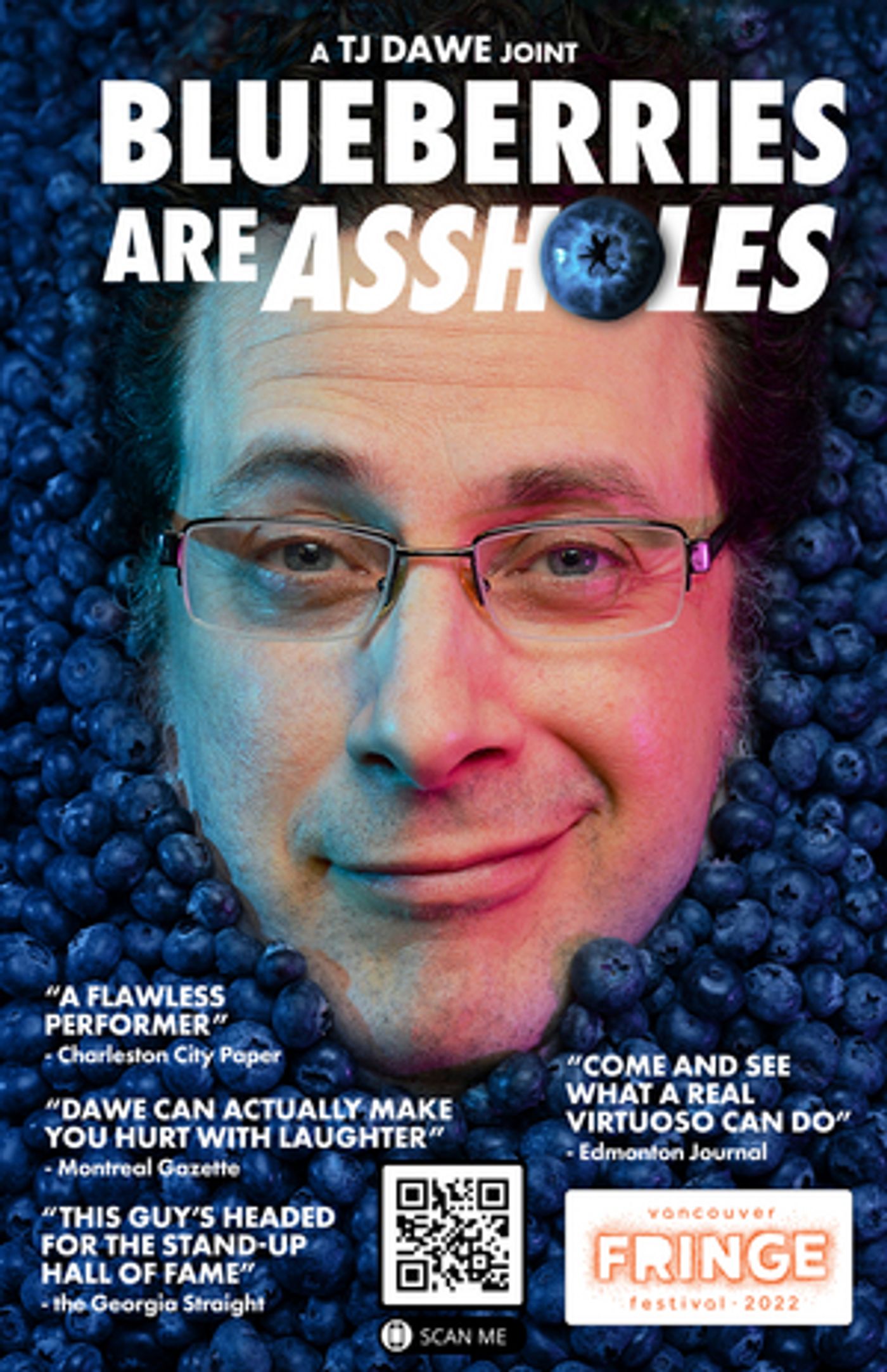 Firehall Arts Centre Presents TJ Dawe's BLUEBERRIES ARE ASSHOLES, October 19-30  Image