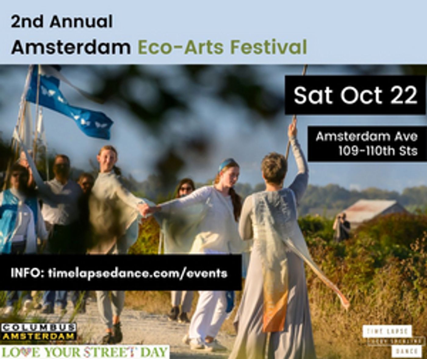 Jody Sperling/Time Lapse Dance Present 2ND ANNUAL AMSTERDAM ECO-ARTS FESTIVAL Saturday, October 22  Image