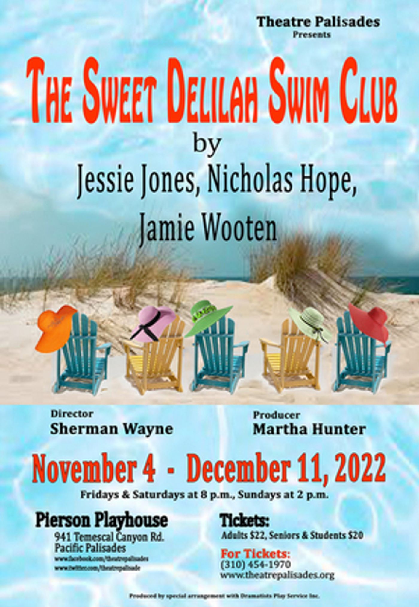 Theatre Palisades to Present THE SWEET DELILAH SWIM CLUB Beginning in November  Image