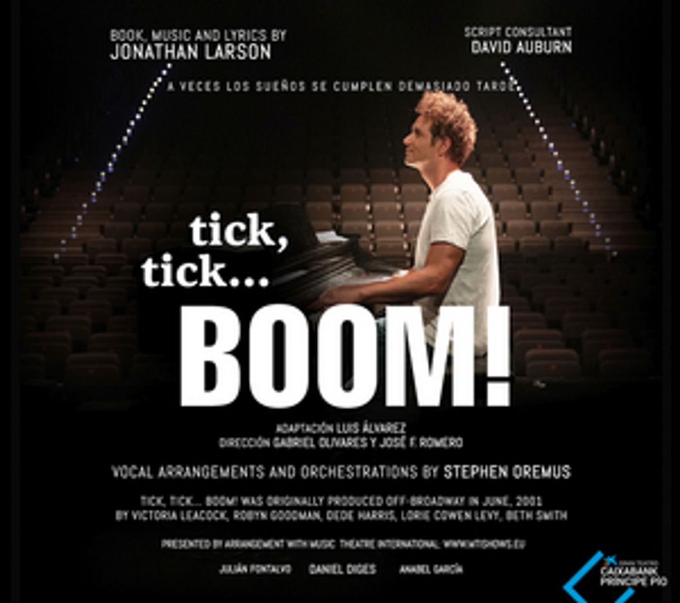 TICK, TICK…BOOM! comenzará funciones el 11 de noviembre en el Gran Teatro Príncipe Pío  Image