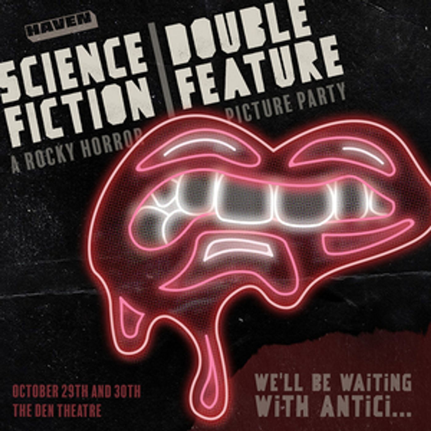 Haven to Present SCIENCE FICTION / DOUBLE FEATURE: A ROCKY HORROR PICTURE PARTY  Image