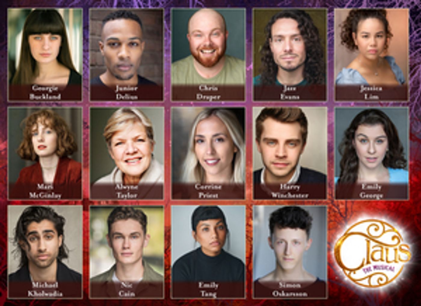 Georgie Buckland, Junior Delius & More to Star in CLAUS THE MUSICAL World Premiere; Full Cast & Creative Team Announced  Image