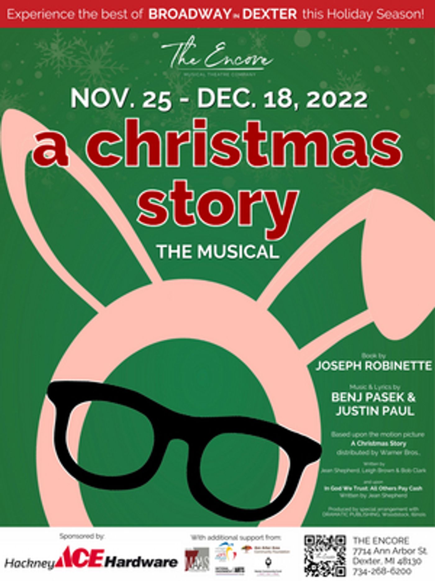 A CHRISTMAS STORY THE MUSICAL  Comes to the Encore Next Month  Image
