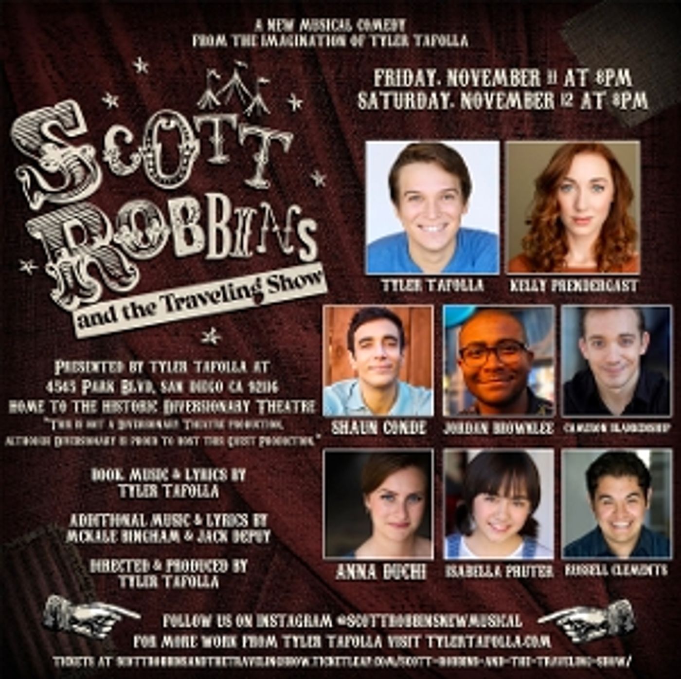 Interview: Tyler Tafolla talks about bringing theatre and magic in his new musical SCOTT ROBBINS AND THE TRAVELING SHOW  Image