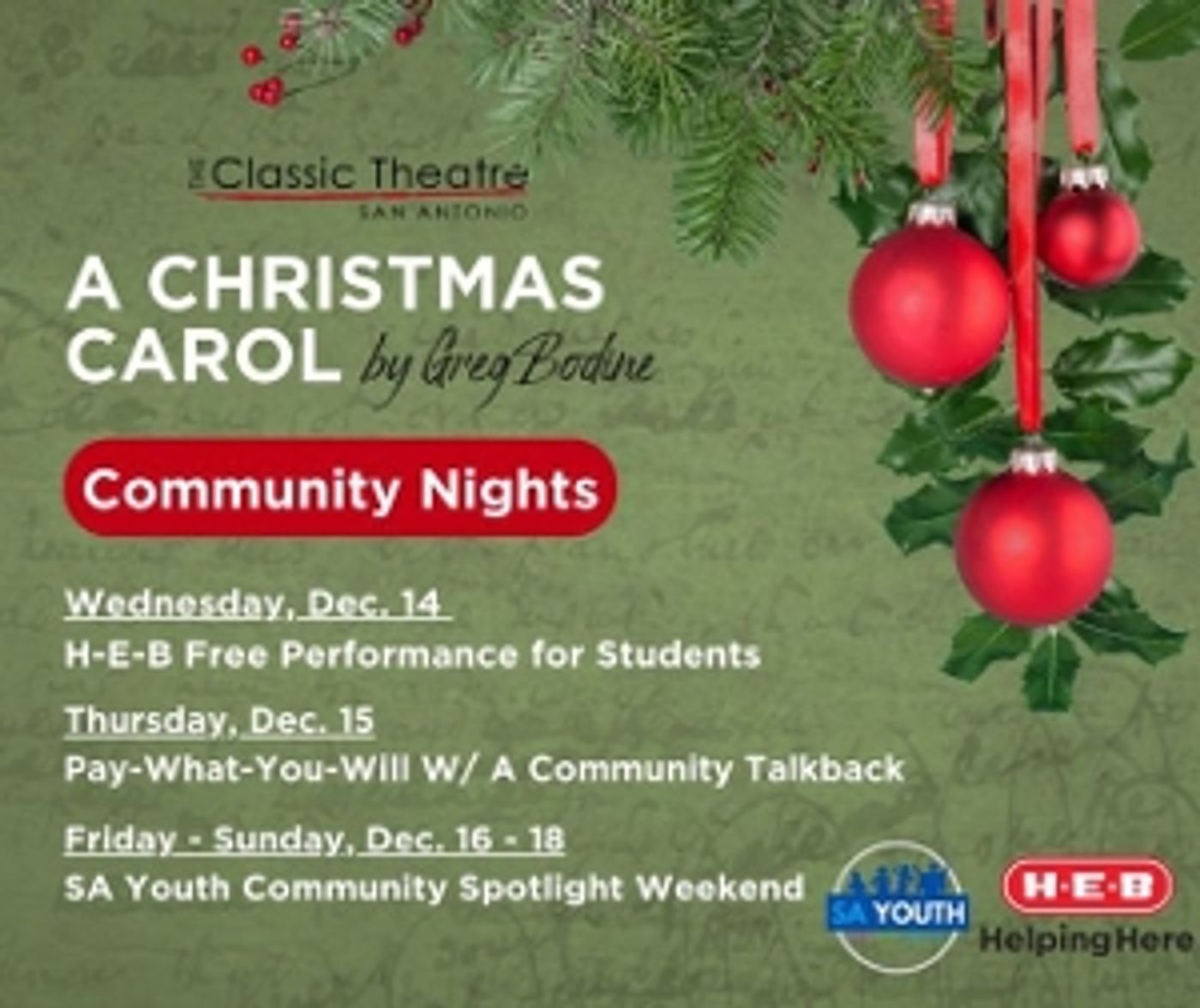 Feature: San Antonio Theatre Gets In The Holiday Spirit  Image