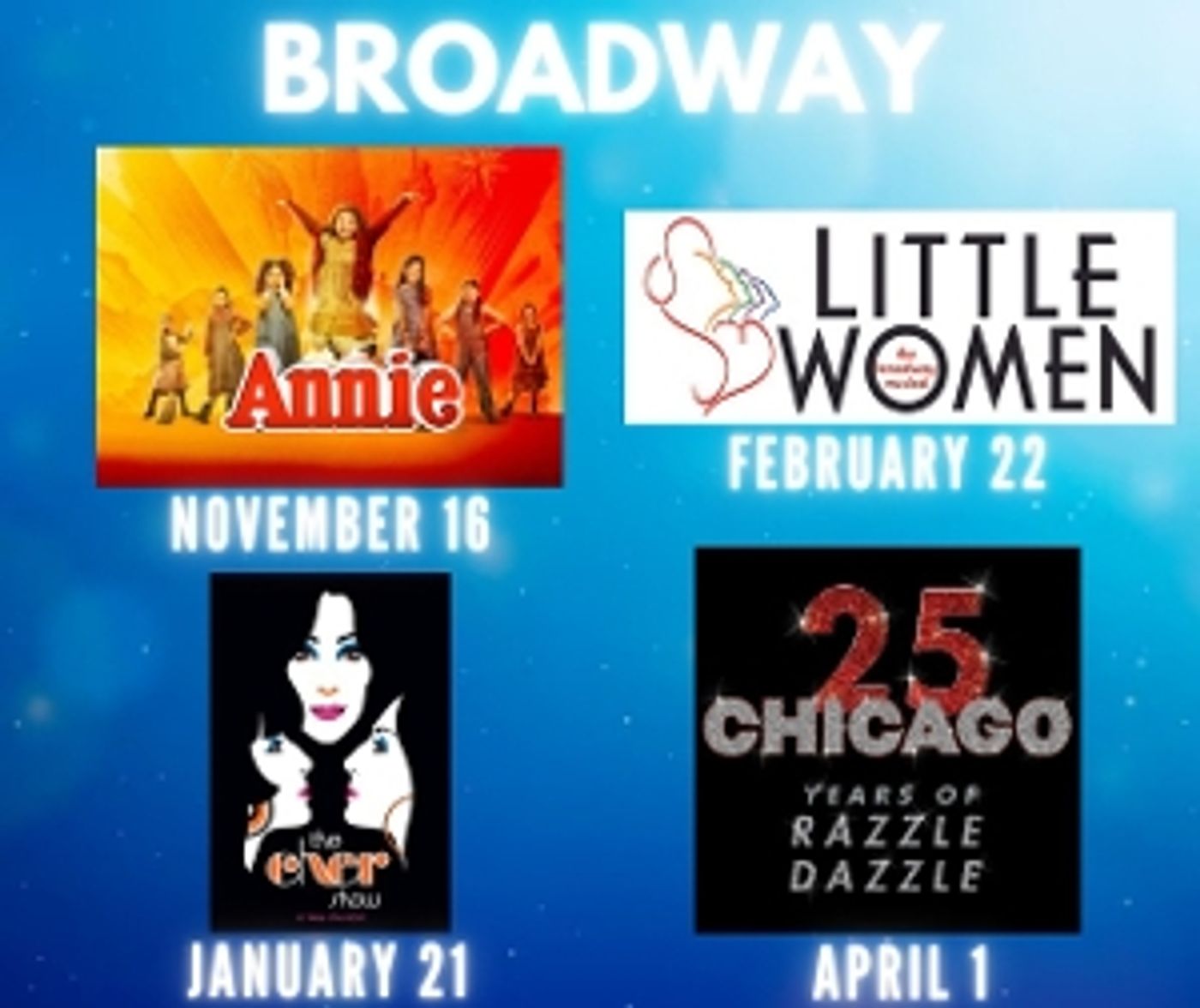 THE CHER SHOW, CHICAGO, And More Announced for UCA's Reynolds Performance Hall 2023-24 Season  Image