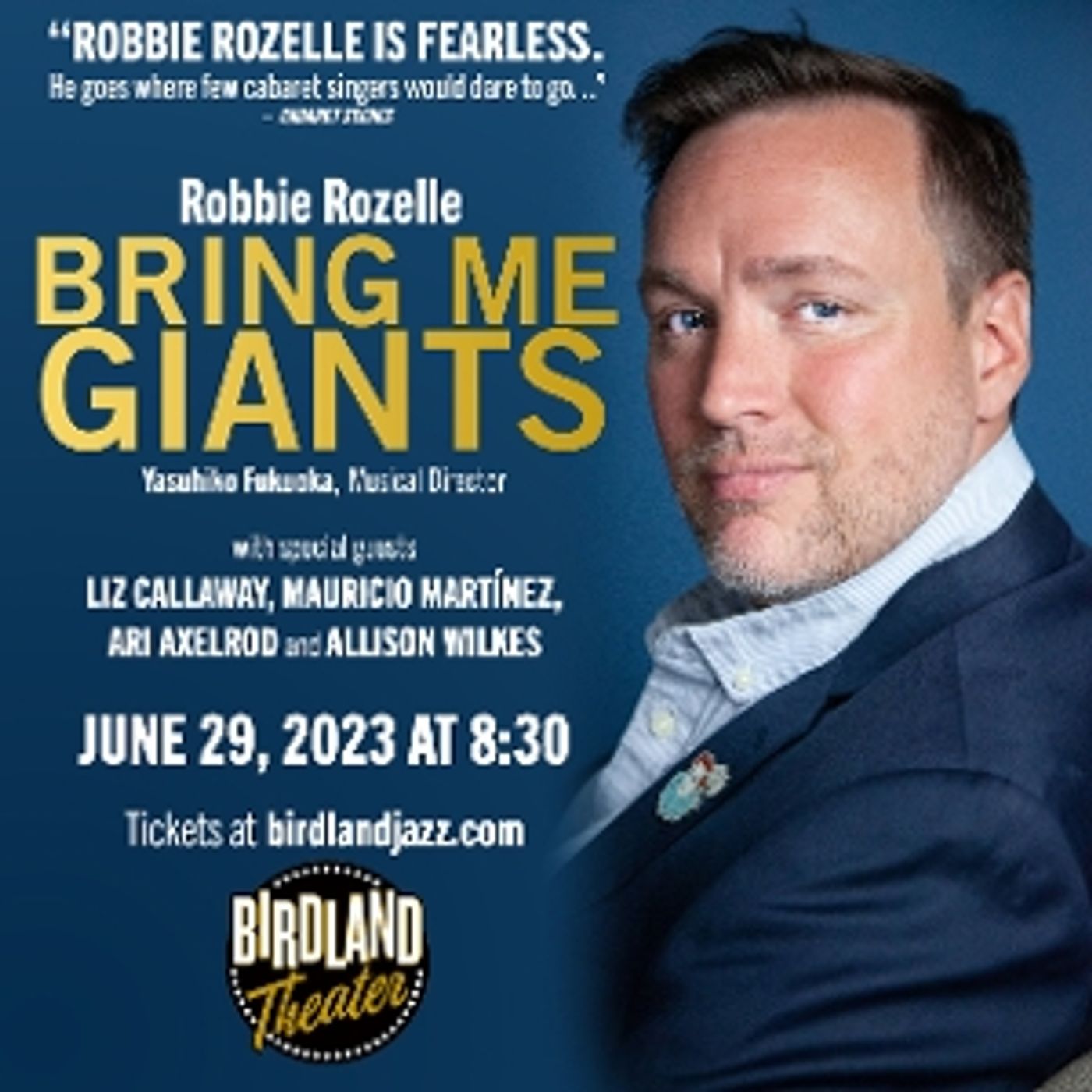 Raconteur Rozelle Returns With BRING ME GIANTS At Birdland Theater  Image