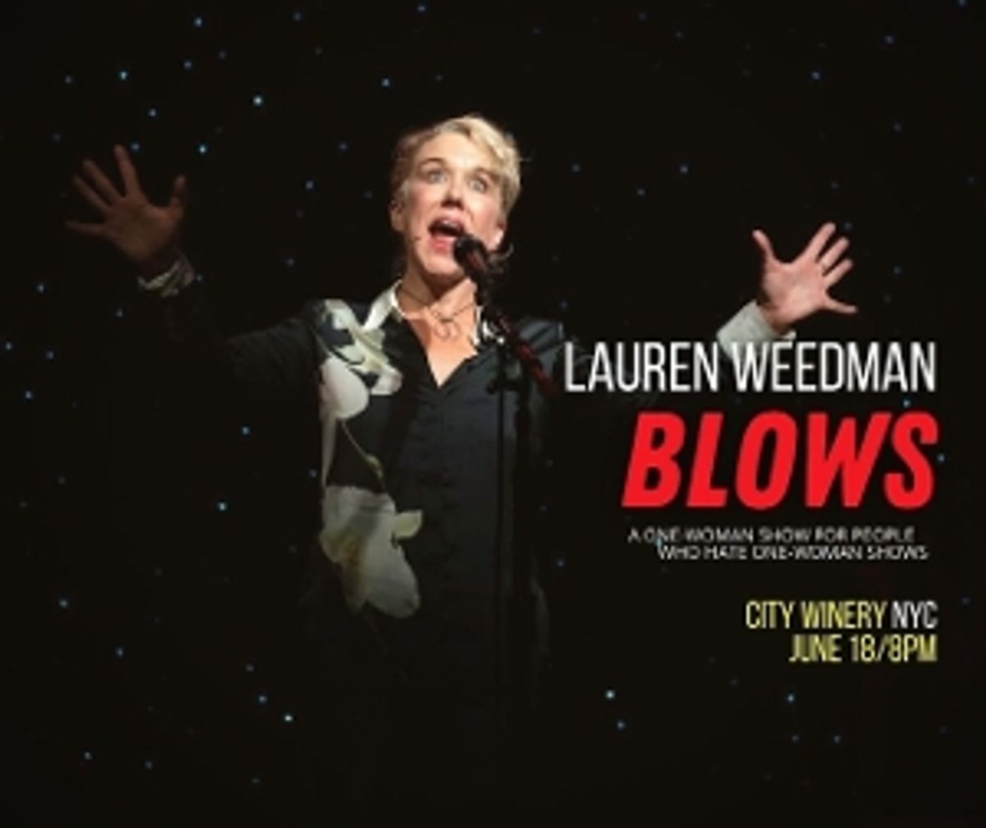 Lauren Weedman Brings BLOWS To City Winery June 18th Lauren Weedman Brings BLOWS To City Winery June 18th Image