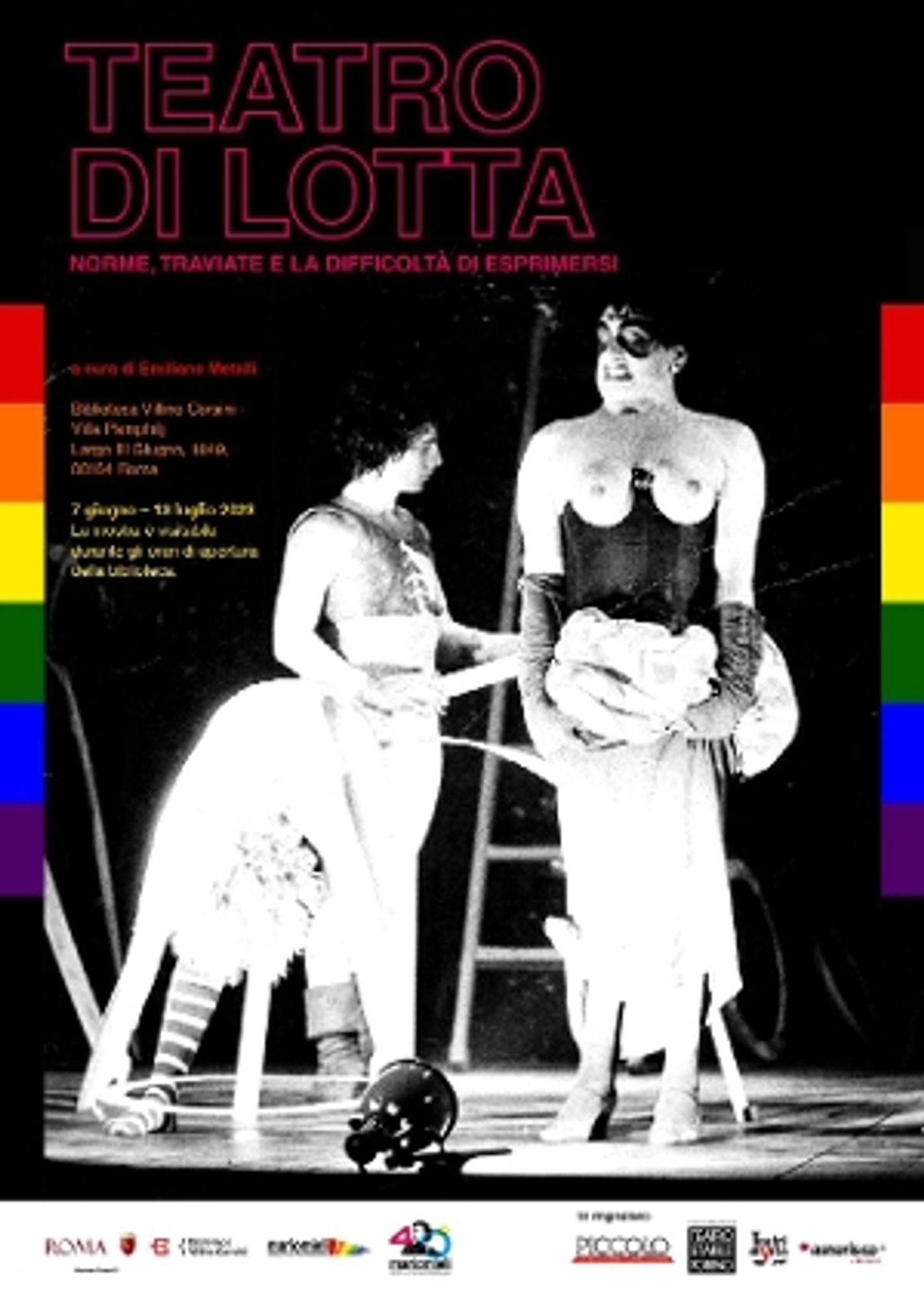 TEATRO DI LOTTA – NORME, TRAVIATE E LA DIFFICOLTÀ DI ESPRIMERSI alla BIBLIOTECA DEL VILLINO CORSINI  Image