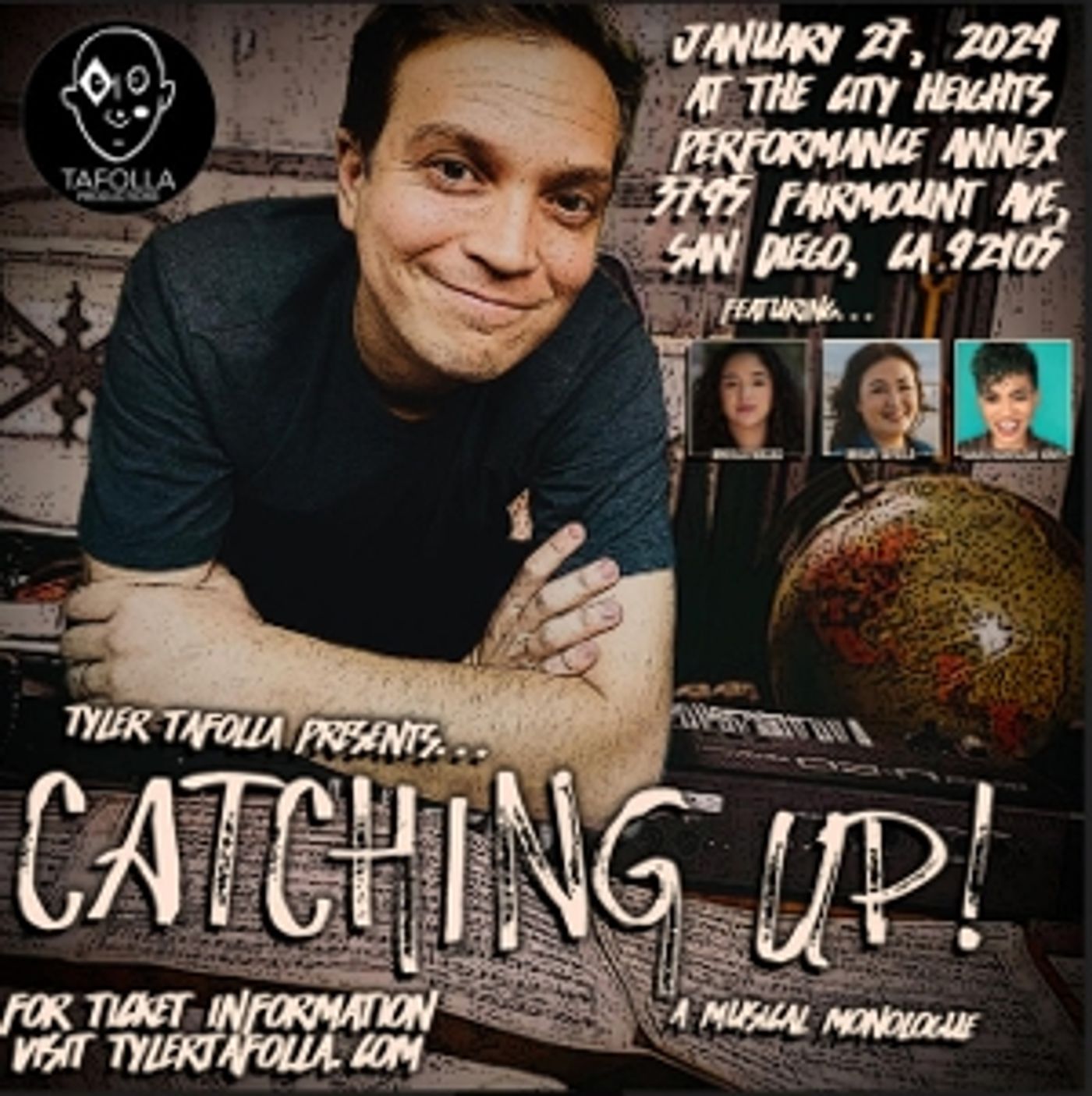Interview: CATCHING UP! with Tyler Tafolla for One Night Only at City Heights Performance Annex Interview: CATCHING UP! with Tyler Tafolla for One Night Only at City Heights Performance Annex Image