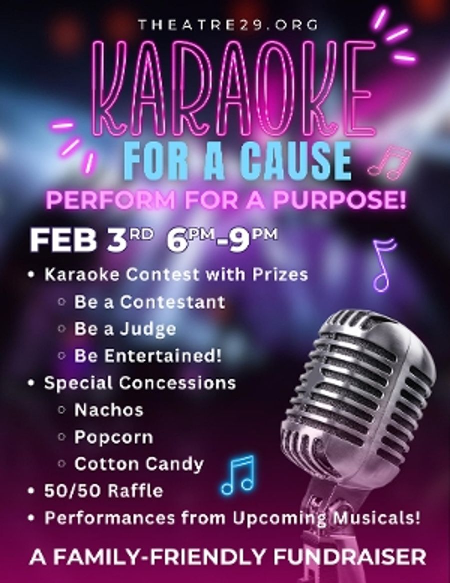 KARAOKE FOR A CAUSE Comes To Theatre 29 Image