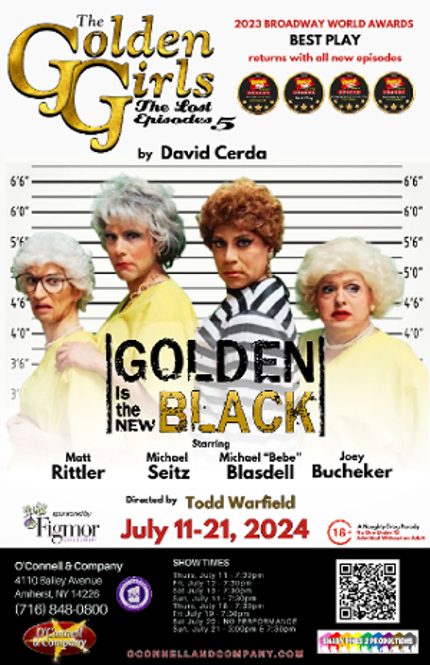 THE GOLDEN GIRLS: THE LOST EPISODES- GOLDEN IS THE NEW BLACK at O'Connell And Company  Image