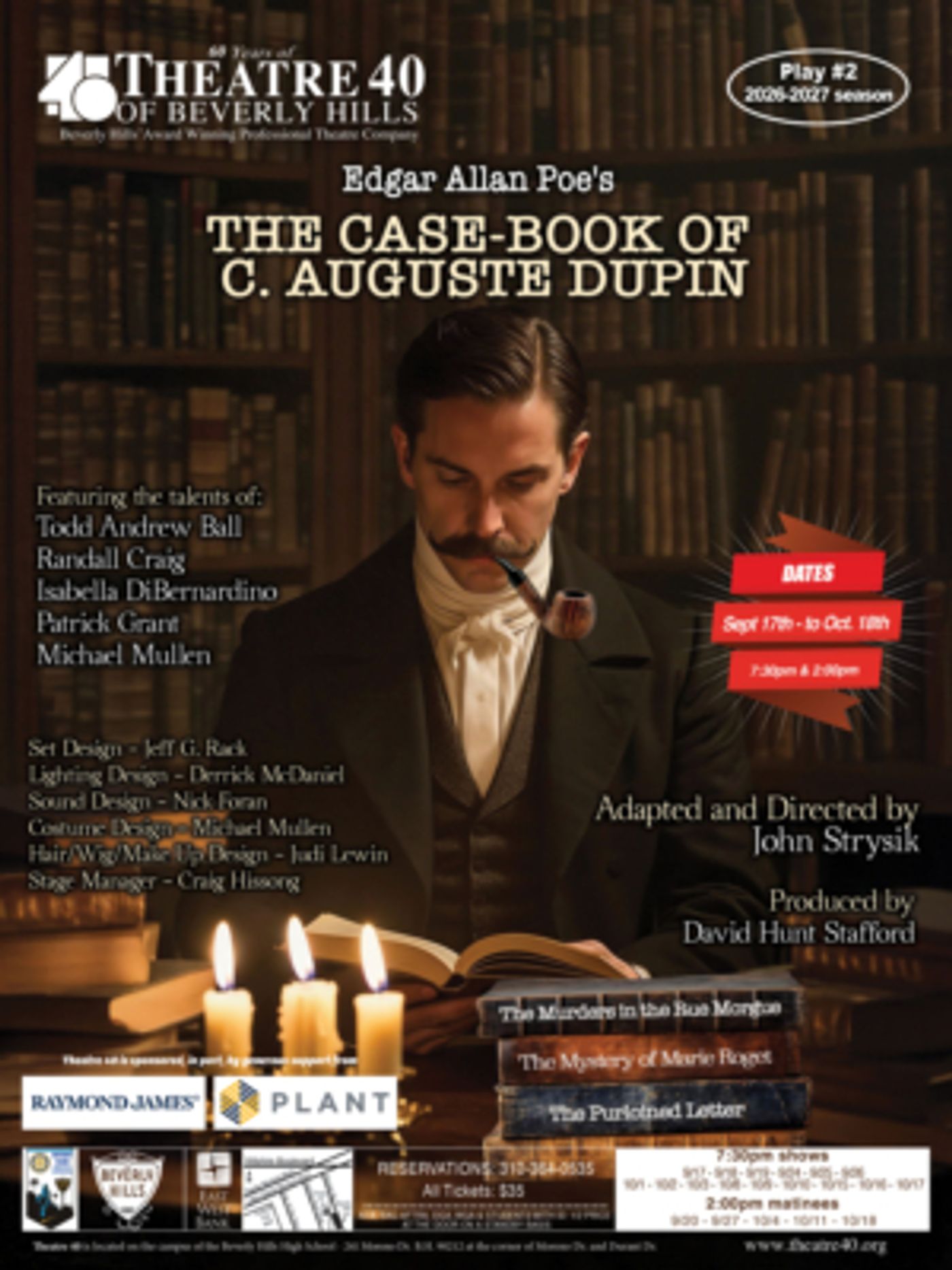Interview: Adaptor/Director John Strysik of THE CASE-BOOK OF C. AUGUSTE DUPIN Image