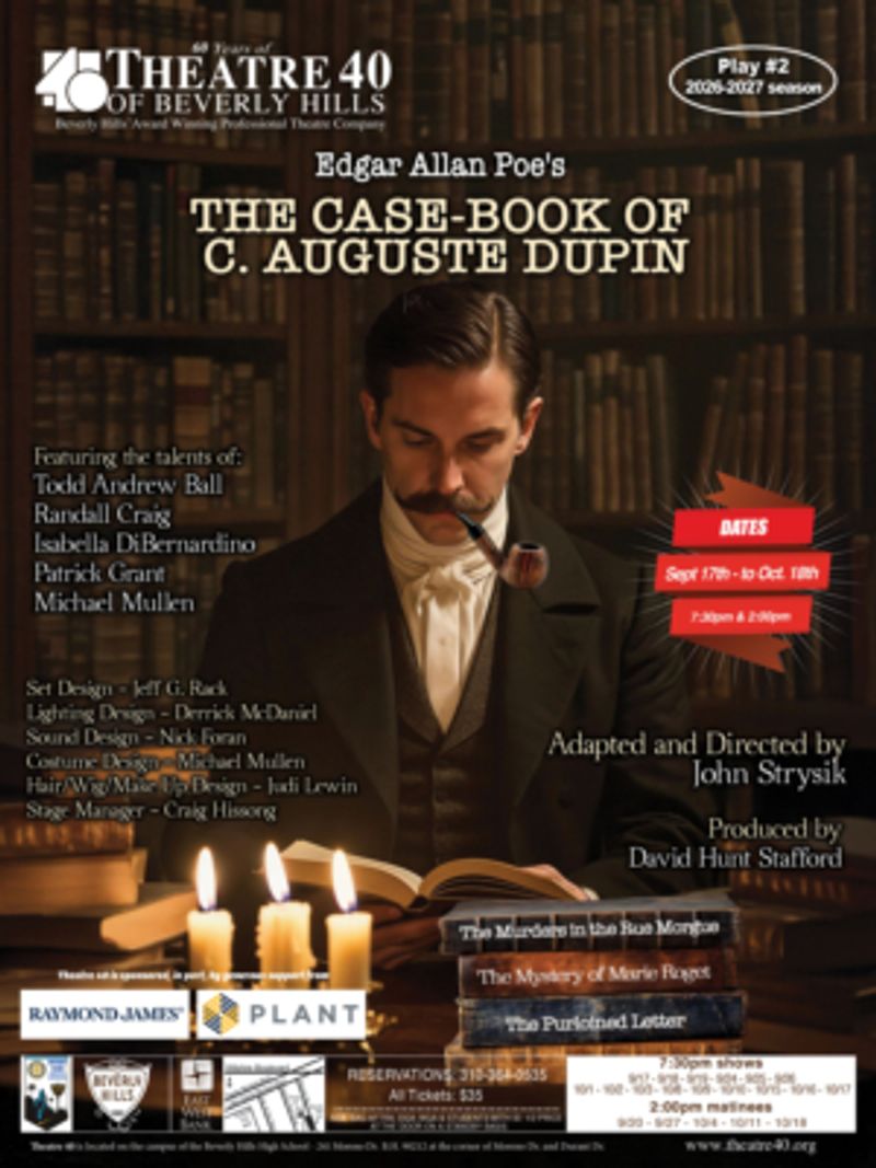 Interview: Adaptor/Director John Strysik of THE CASE-BOOK OF C. AUGUSTE DUPIN Image