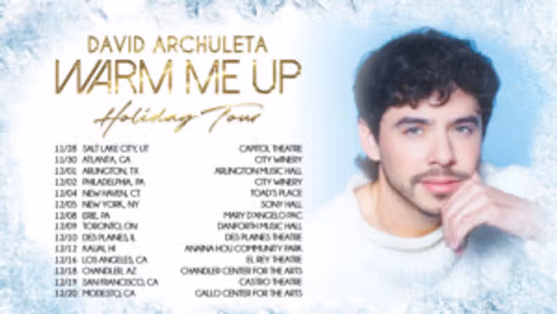 Interview: David Archuleta of WARM ME UP HOLIDAY TOUR at Sony Hall, December 5th Image