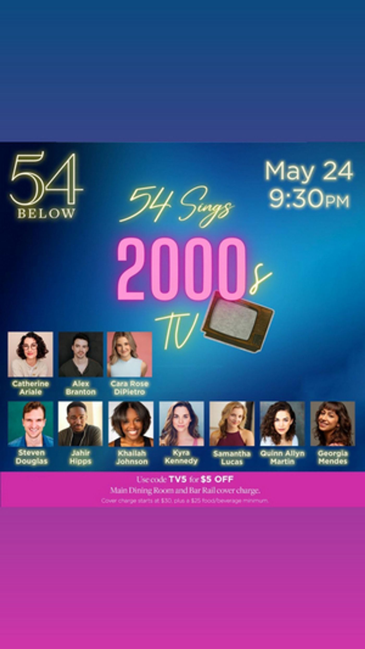 54 Below to Present 54 SINGS 2000s TV Next Month  Image