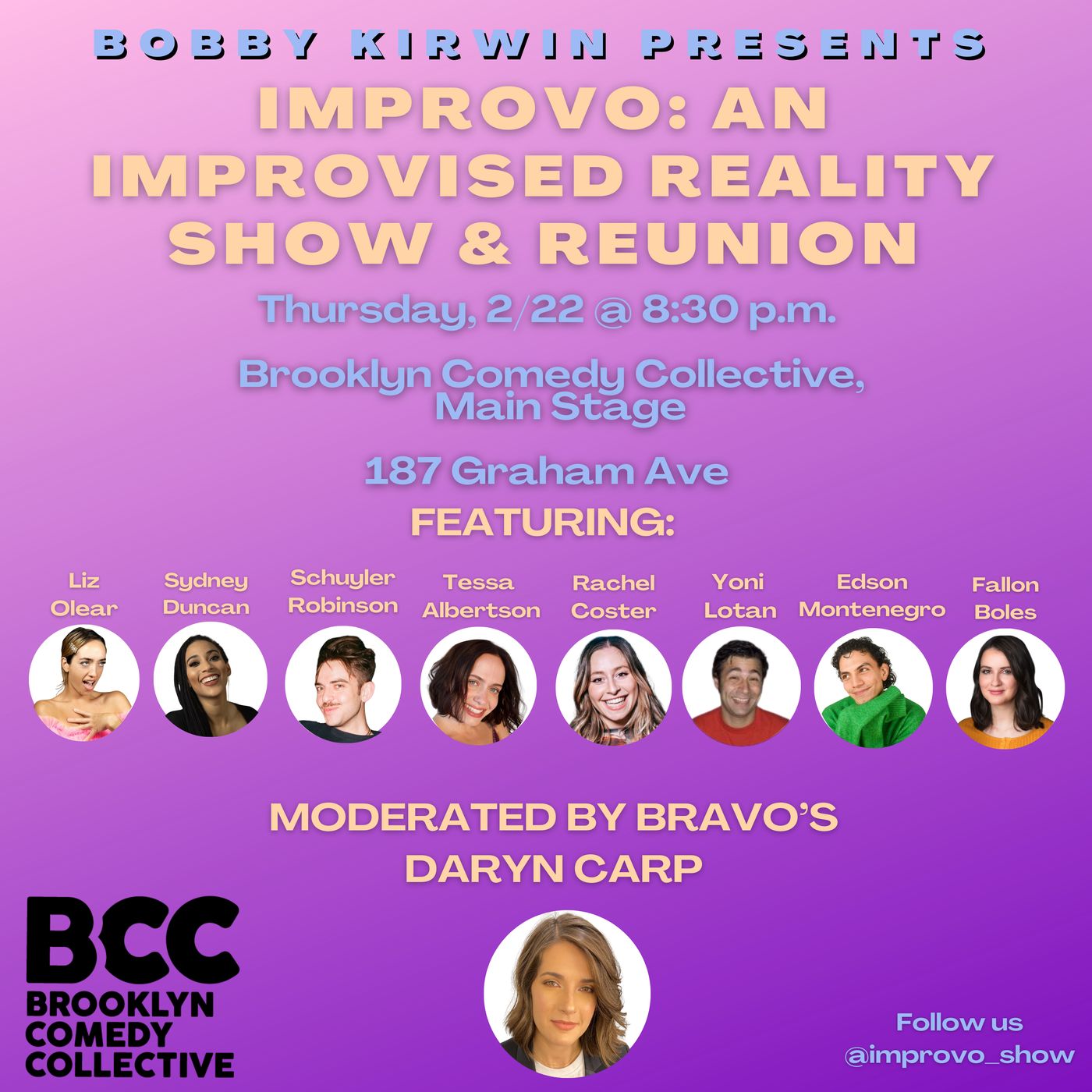 Improvo: An Improvised Reality Show & Reunion to Premiere at The Brooklyn Comedy Collective  Image