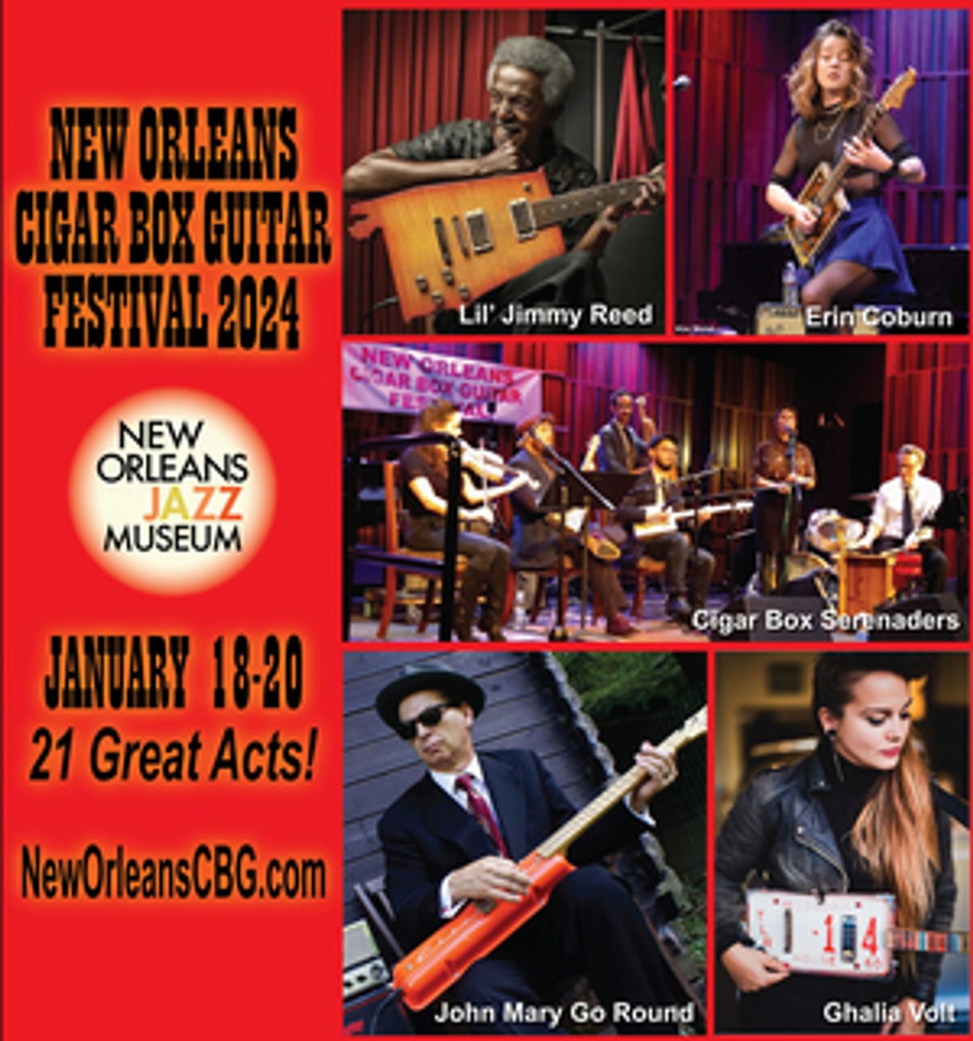 8th Annual New Orleans Cigar Box Guitar Festival Returns To New Orleans Jazz Museum  Image