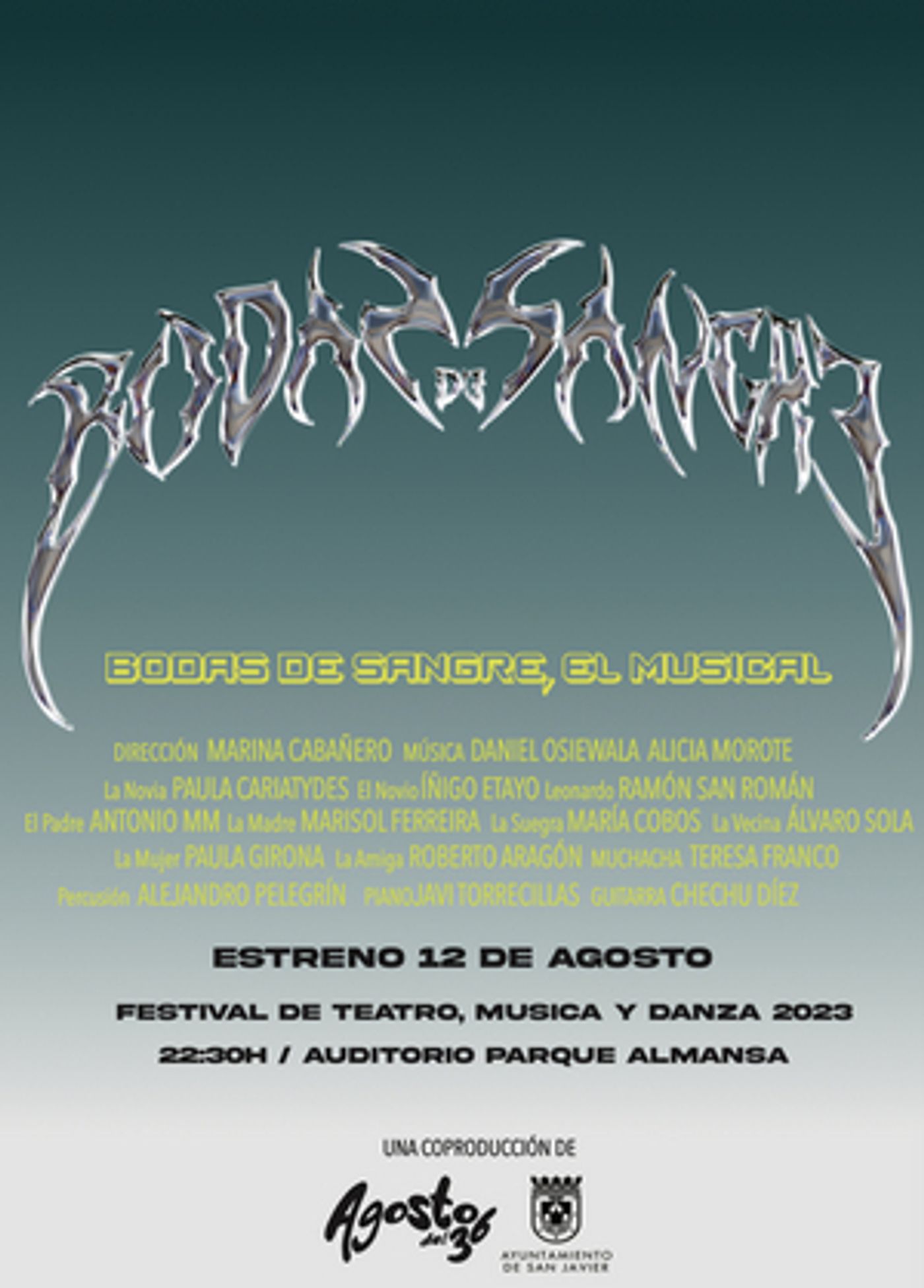 Agosto del 36 estrena el musical BODAS DE SANGRE este verano  Image