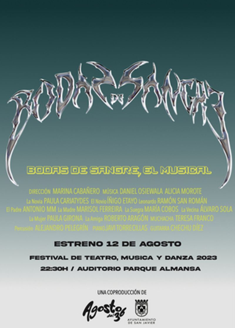 Agosto del 36 estrena el musical BODAS DE SANGRE este verano Image