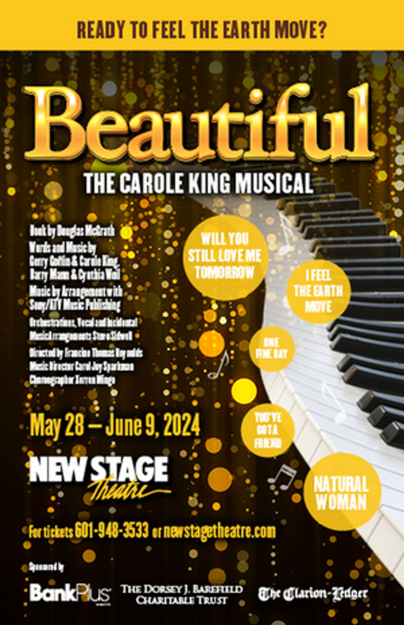 BEAUTIFUL: THE CAROLE KING MUSICAL Comes to New Stage Theatre  Image