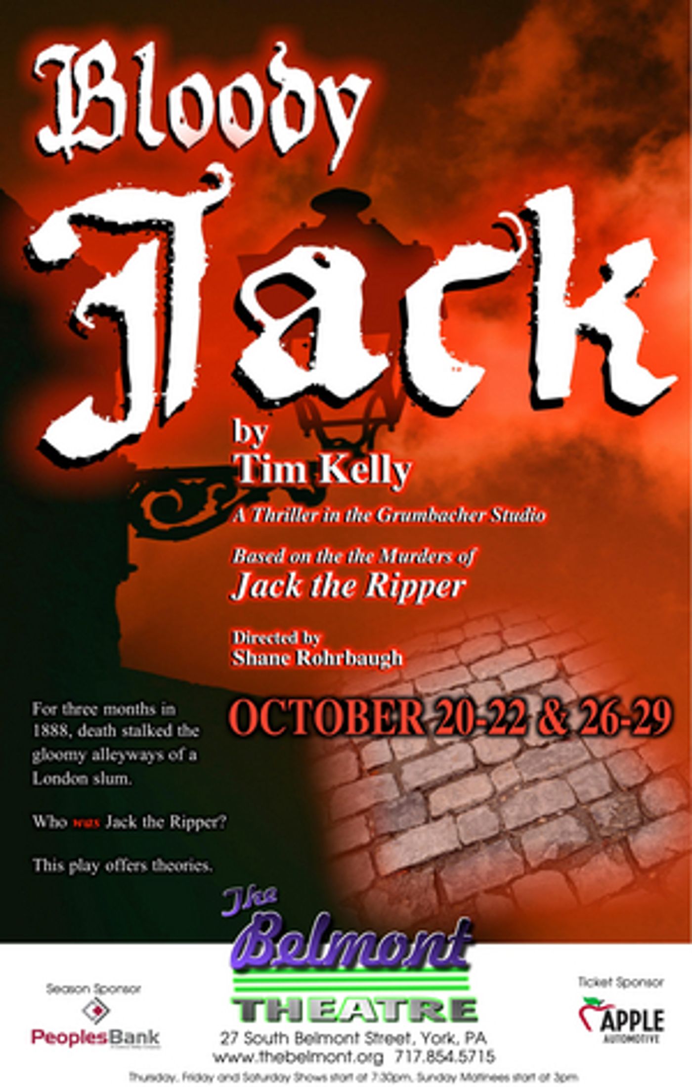 BLOODY JACK Comes to the Belmont Theatre This Month  Image