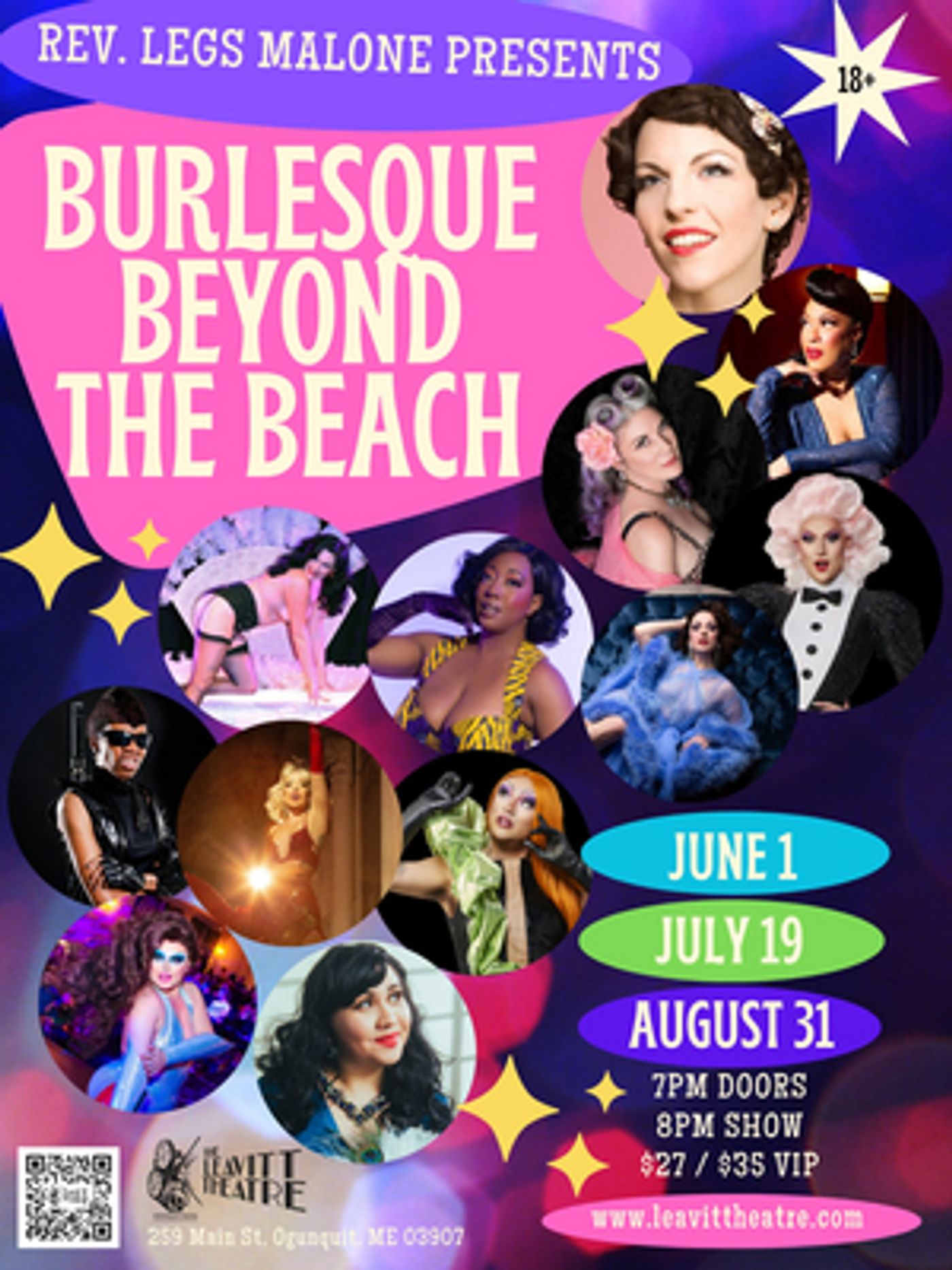 BURLESQUE BEYOND THE BEACH Returns tot he Leavitt Theatre This Summer  Image