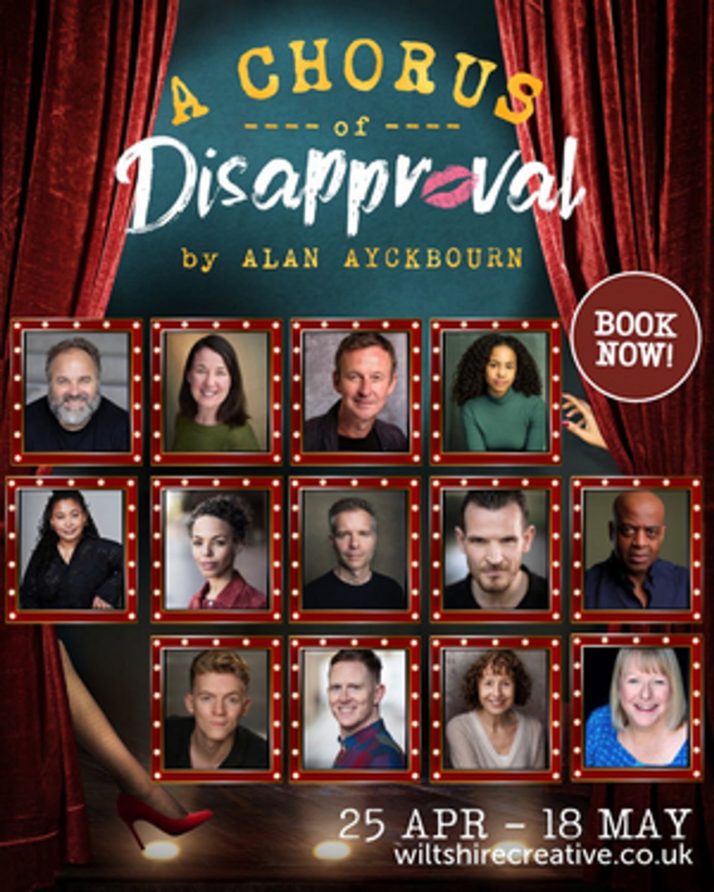 Cast Set For Alan Ayckbourn's A CHORUS OF DISAPPROVAL at Salisbury Playhouse  Image