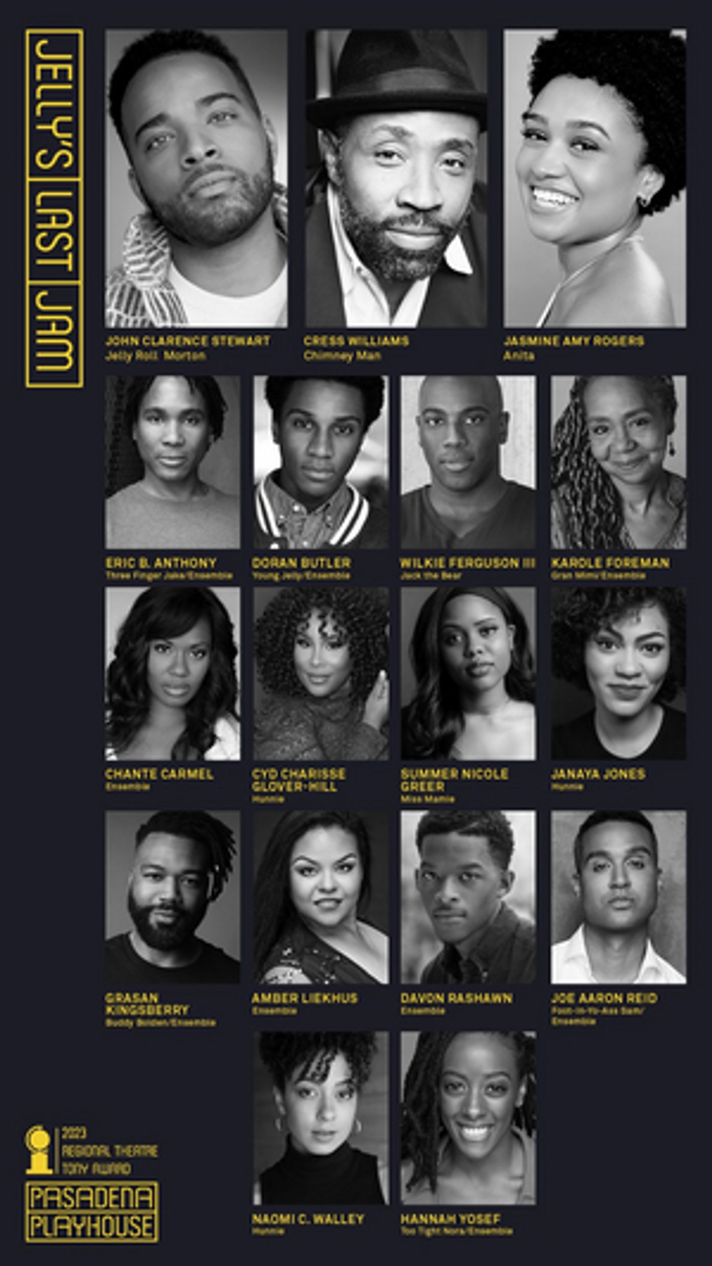 Cast Set For JELLY'S LAST JAM at Pasadena Playhouse  Image