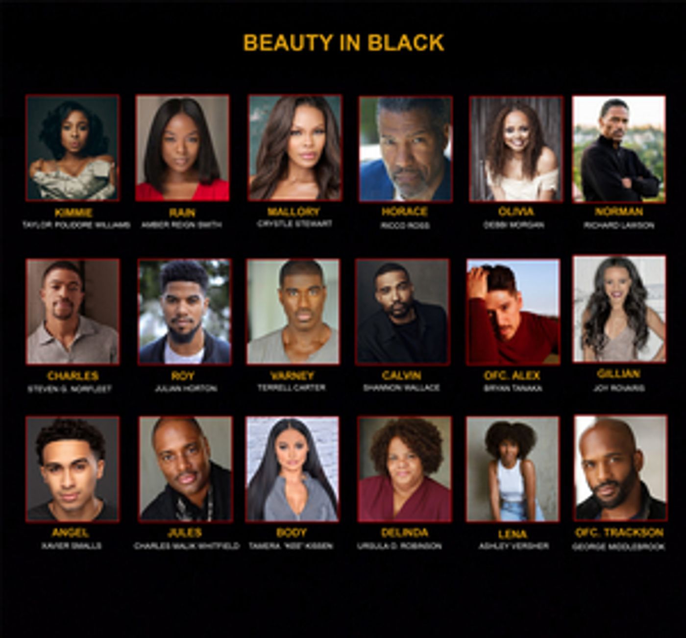 Cast Set For TYLER PERRY'S BEAUTY IN BLACK on Netflix  Image