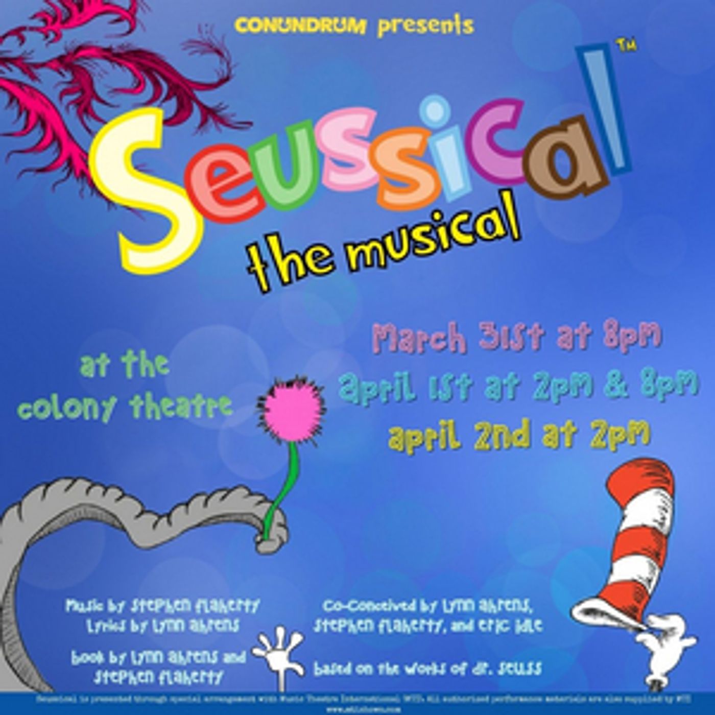 Conundrum Theatre Company Presents SEUSSICAL!  Image