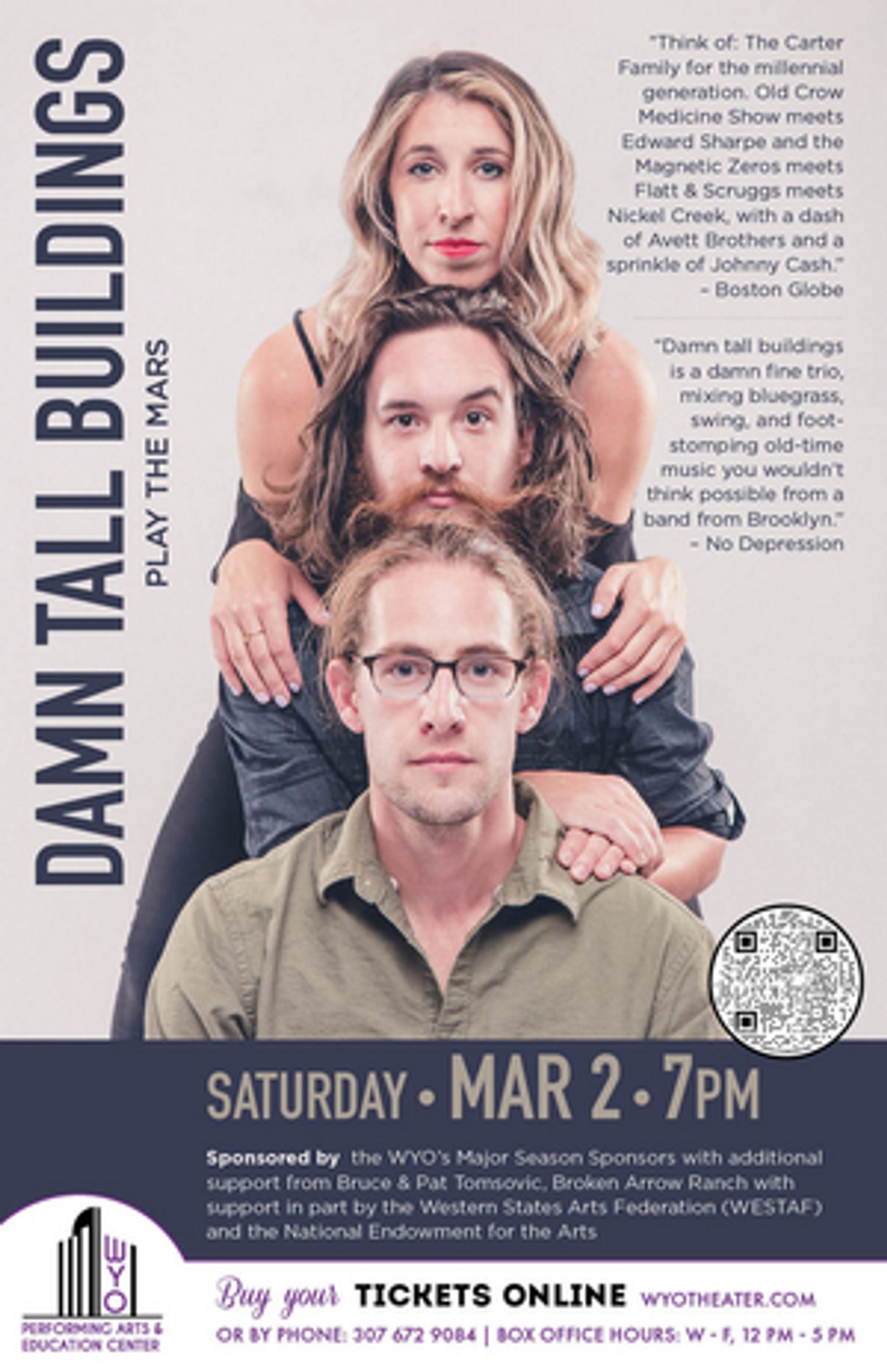 DAMN TALL BUILDINGS Comes to the WYO in March  Image