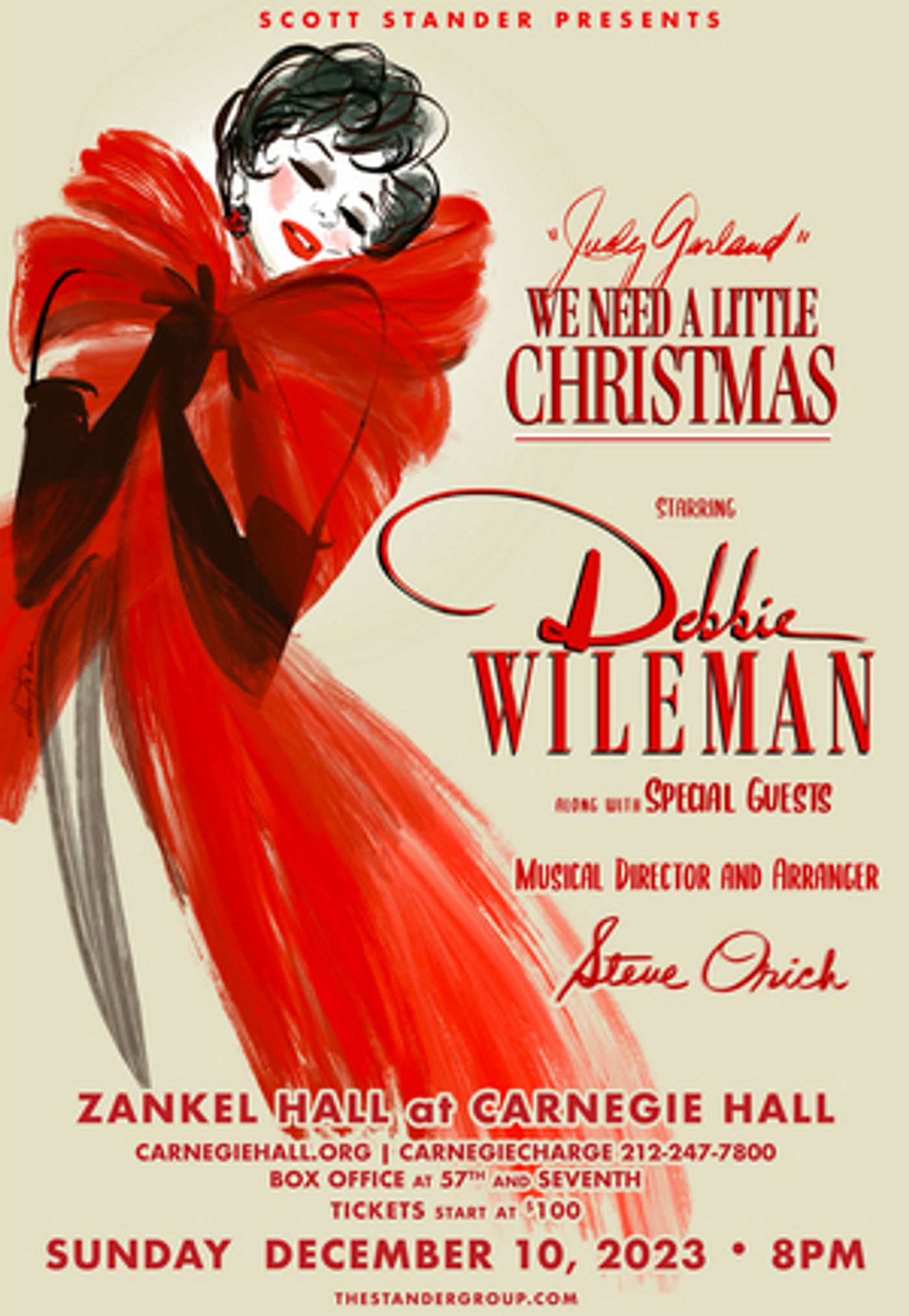 Debbie Wileman Will Bring 'Judy Garland' We Need a Little Christmas to Carnegie Hall With Chita Rivera and Margaret O'Brien  Image