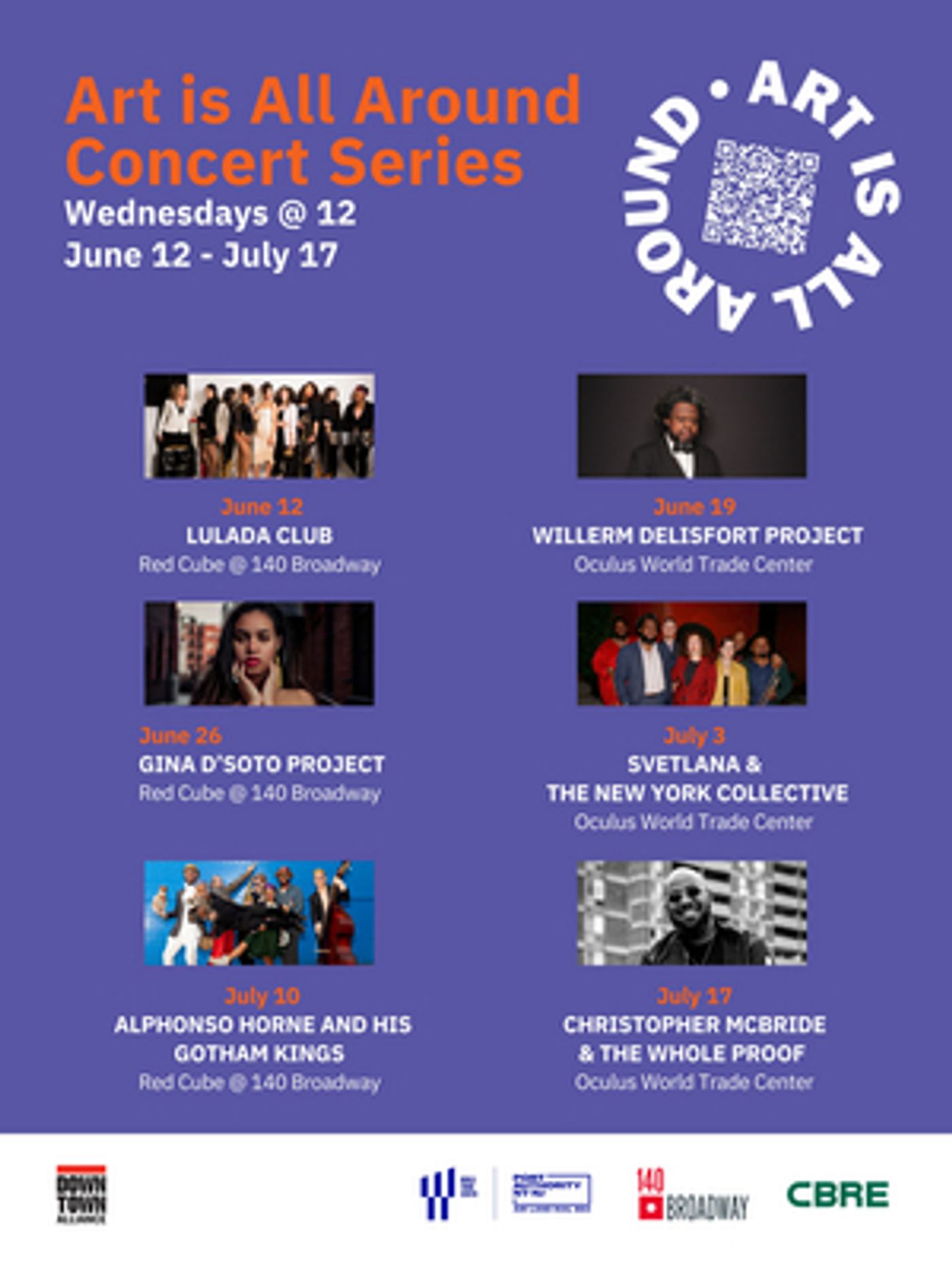 Downtown Alliance Brings Lunchtime Summer Concert Series to Lower Manhattan  Image